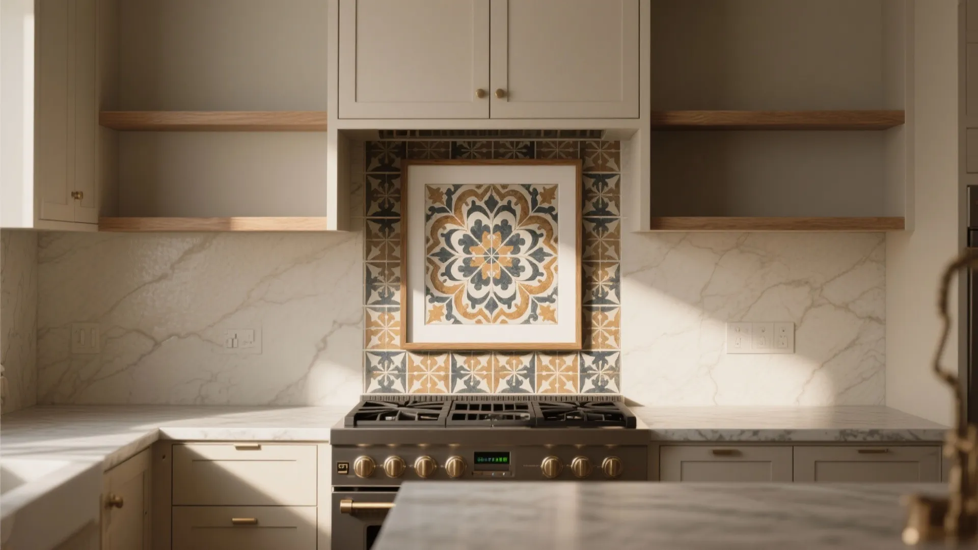 2. Bold patterned tiles for focal points