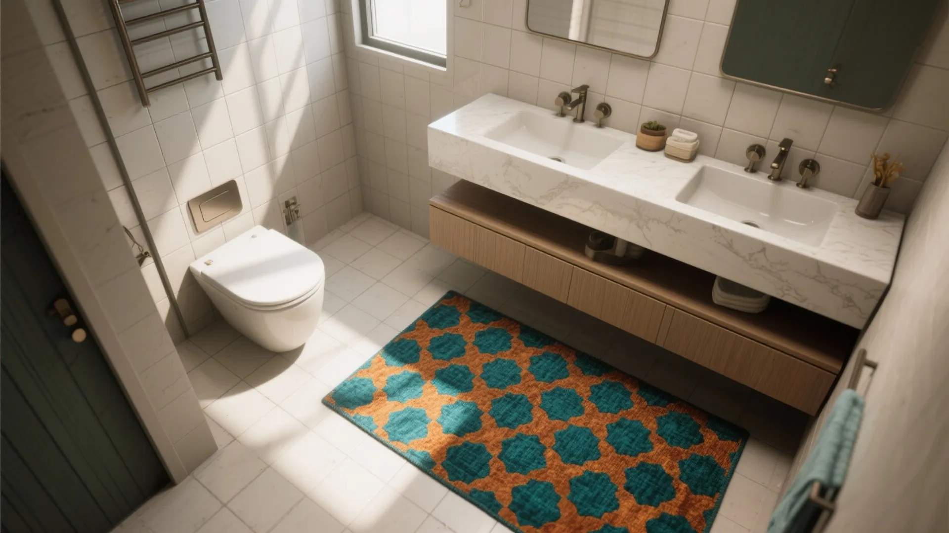 3. Bold pattern as a focal point (and zone marker)