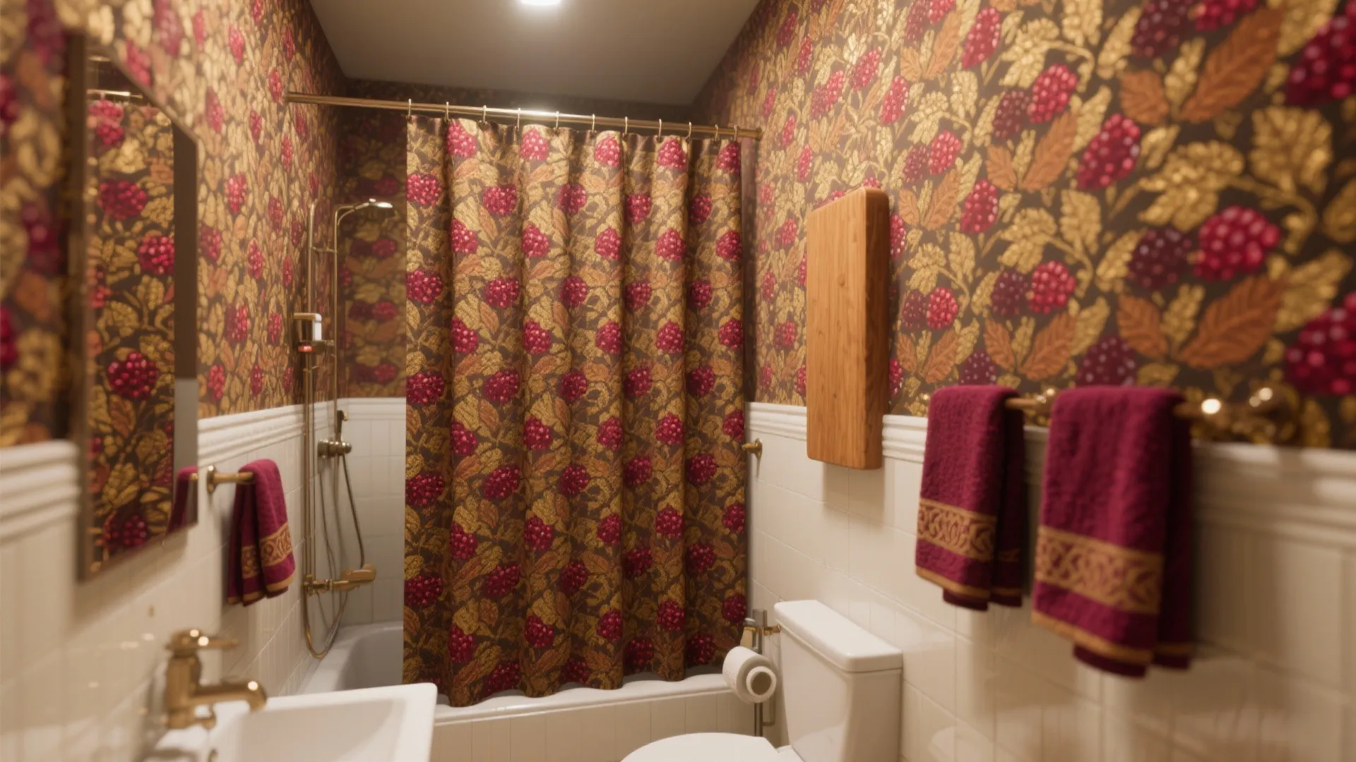 Bold Patterned Shower Curtains and Accessory Sets