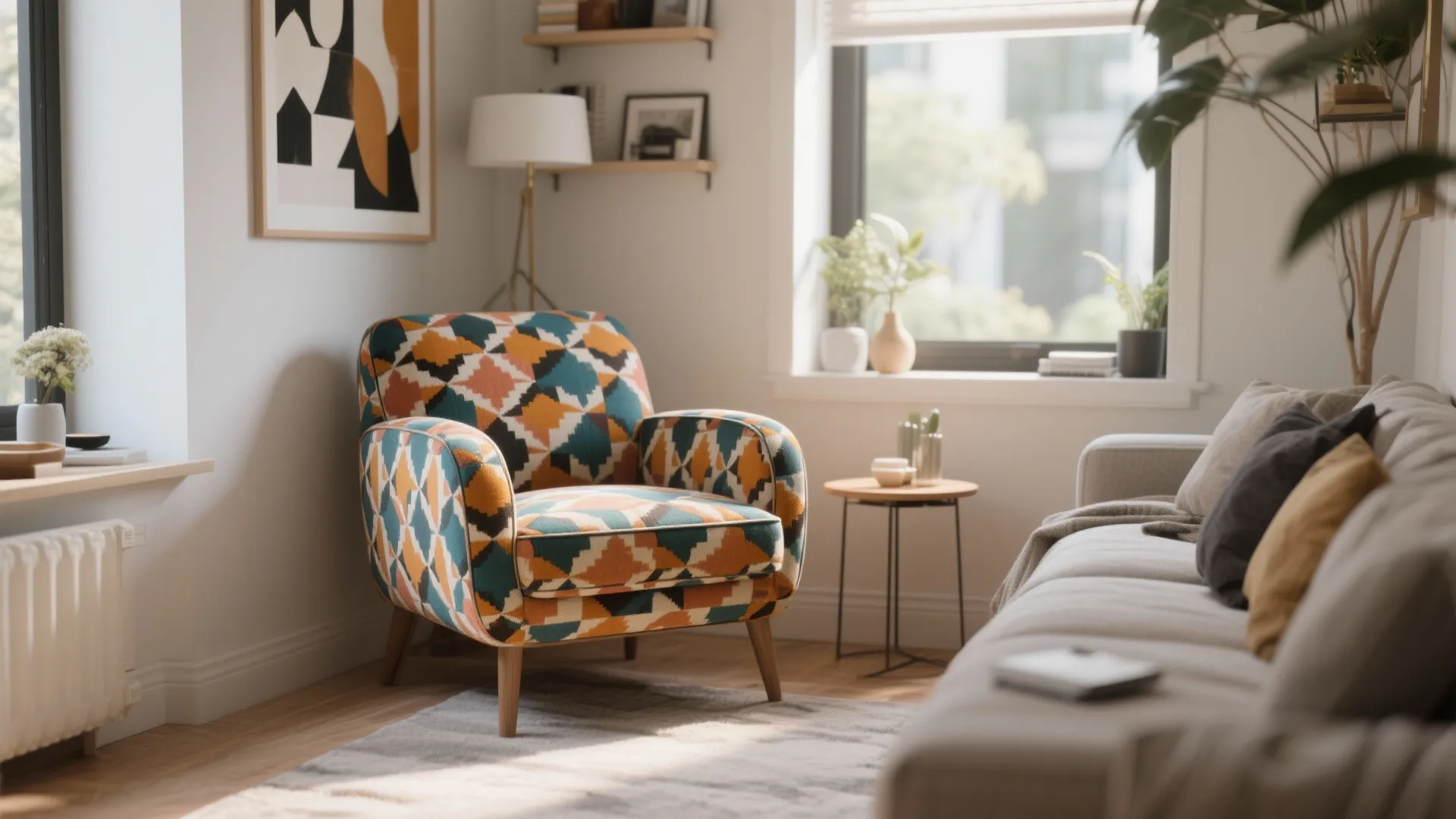 6. Bold-Patterned Chairs