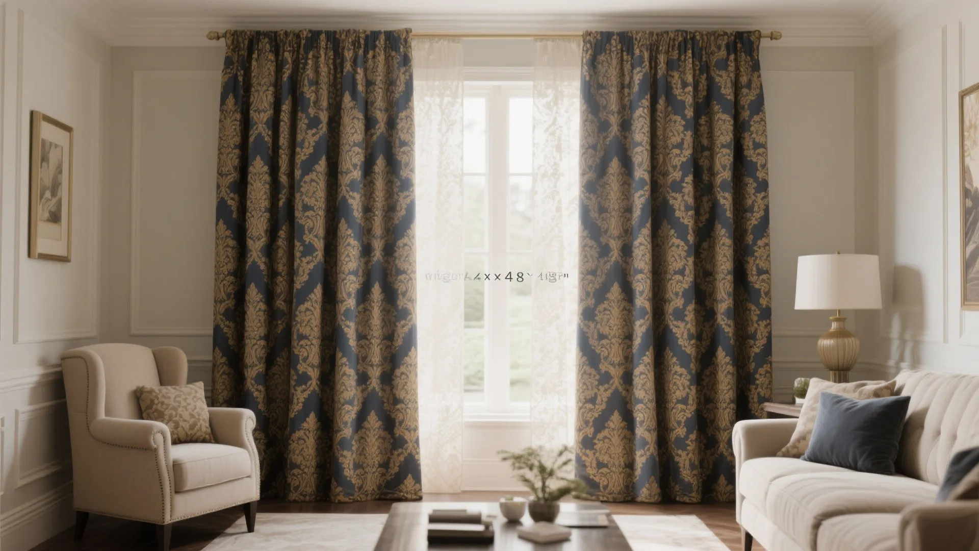 Bold Patterned Drapes