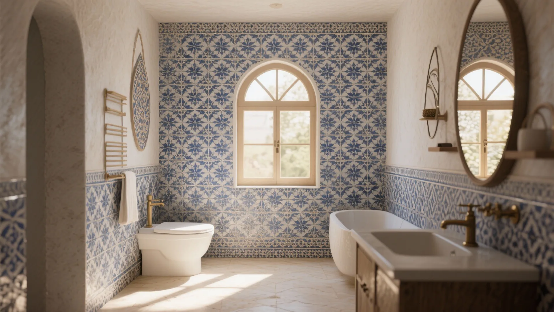 1. Bold Patterned Tiles