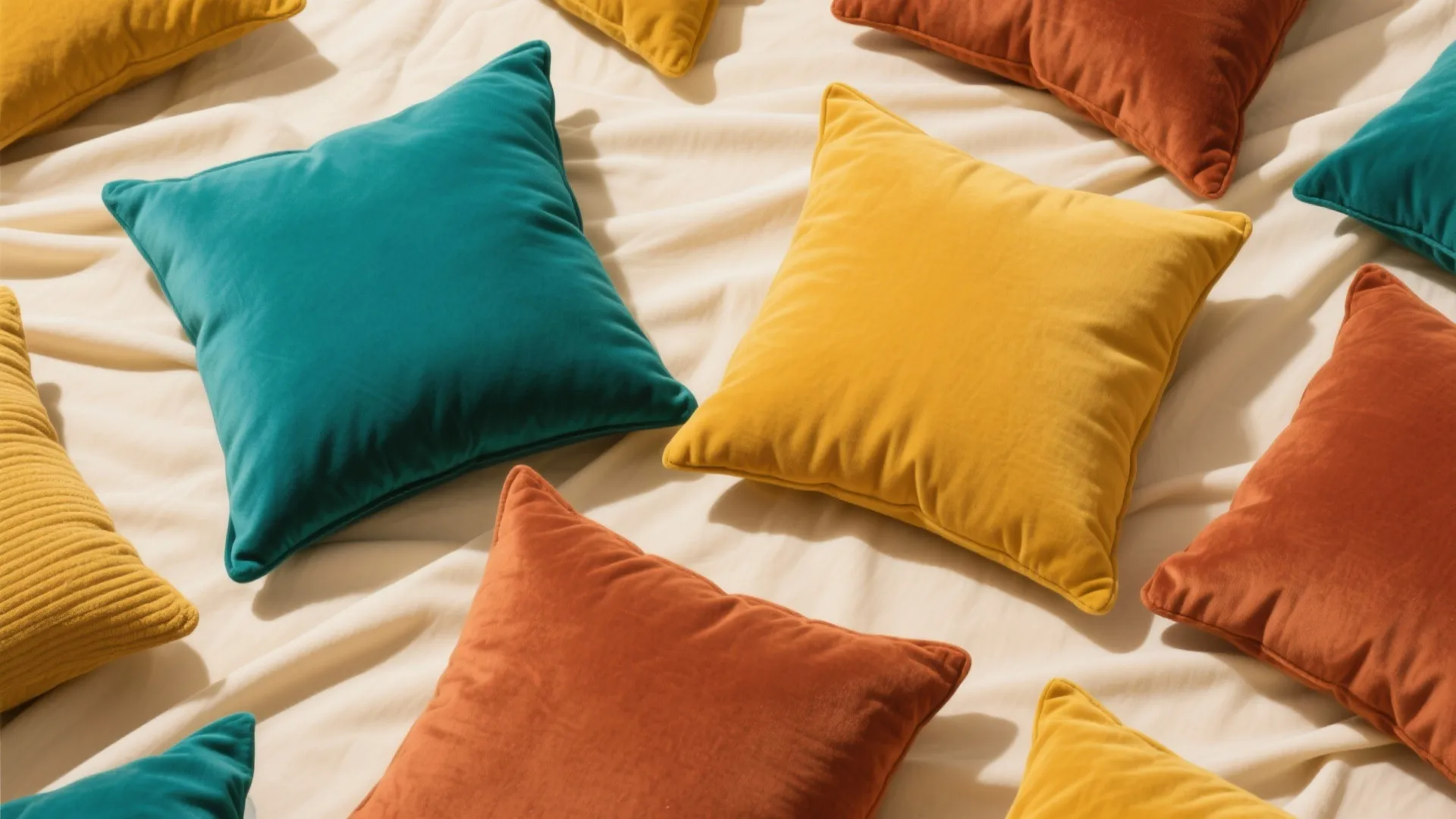 6. Accent with Bold Throw Pillows