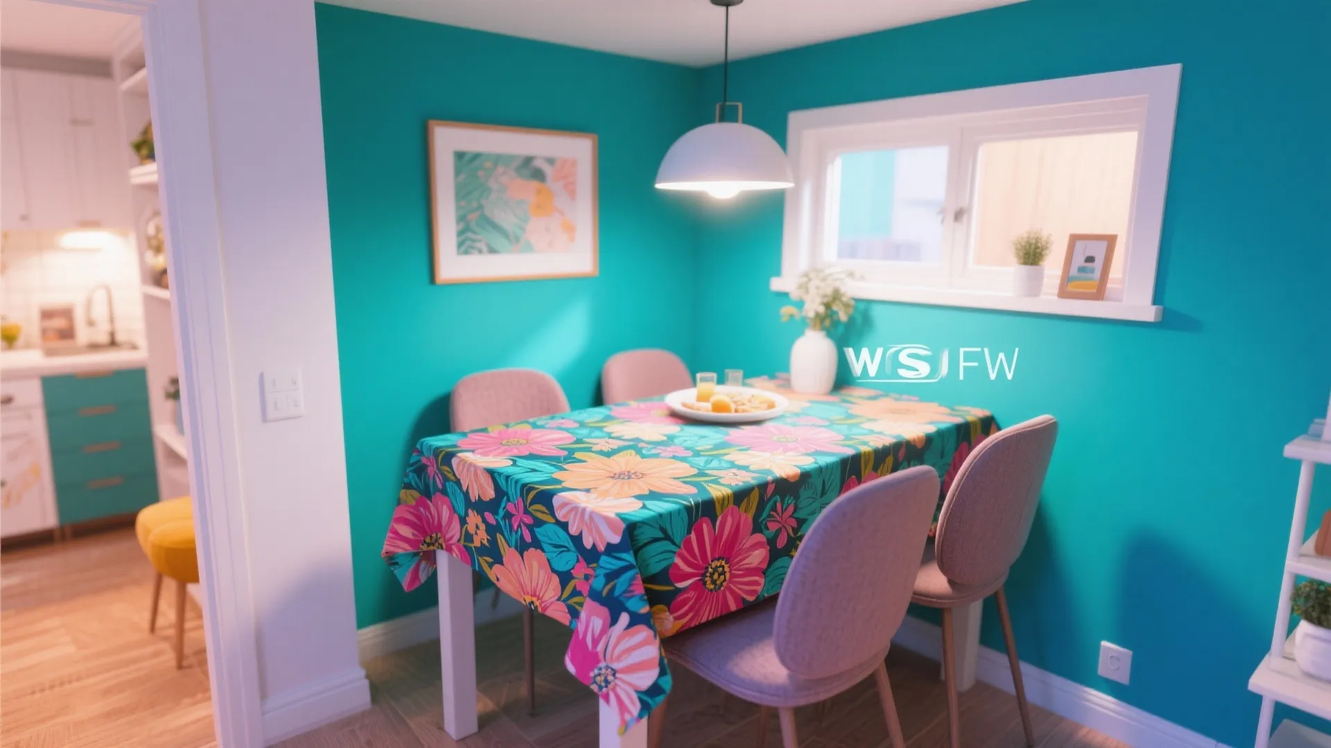 3. Bold Prints for Small Spaces