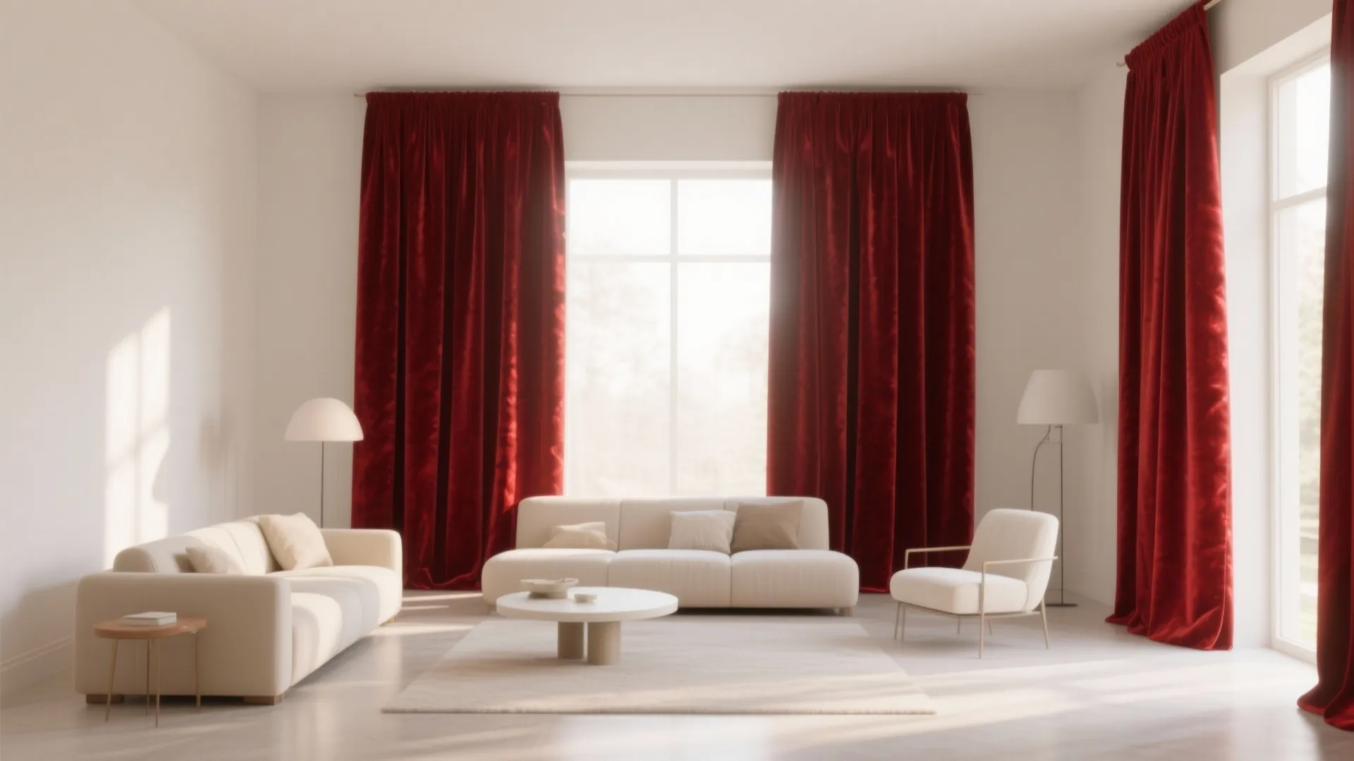 Bold Accent in a Neutral Space