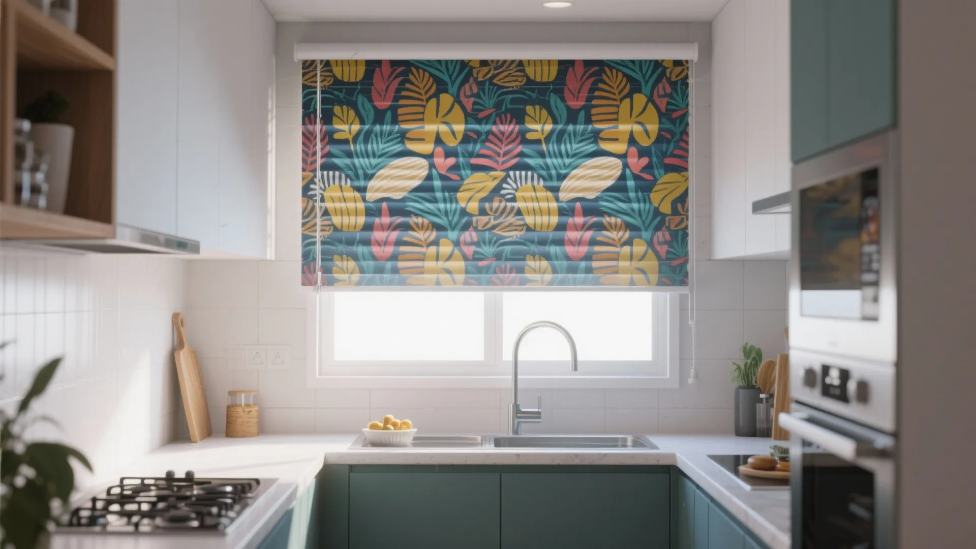 Tip 4: Roller Blinds in Bold Patterns