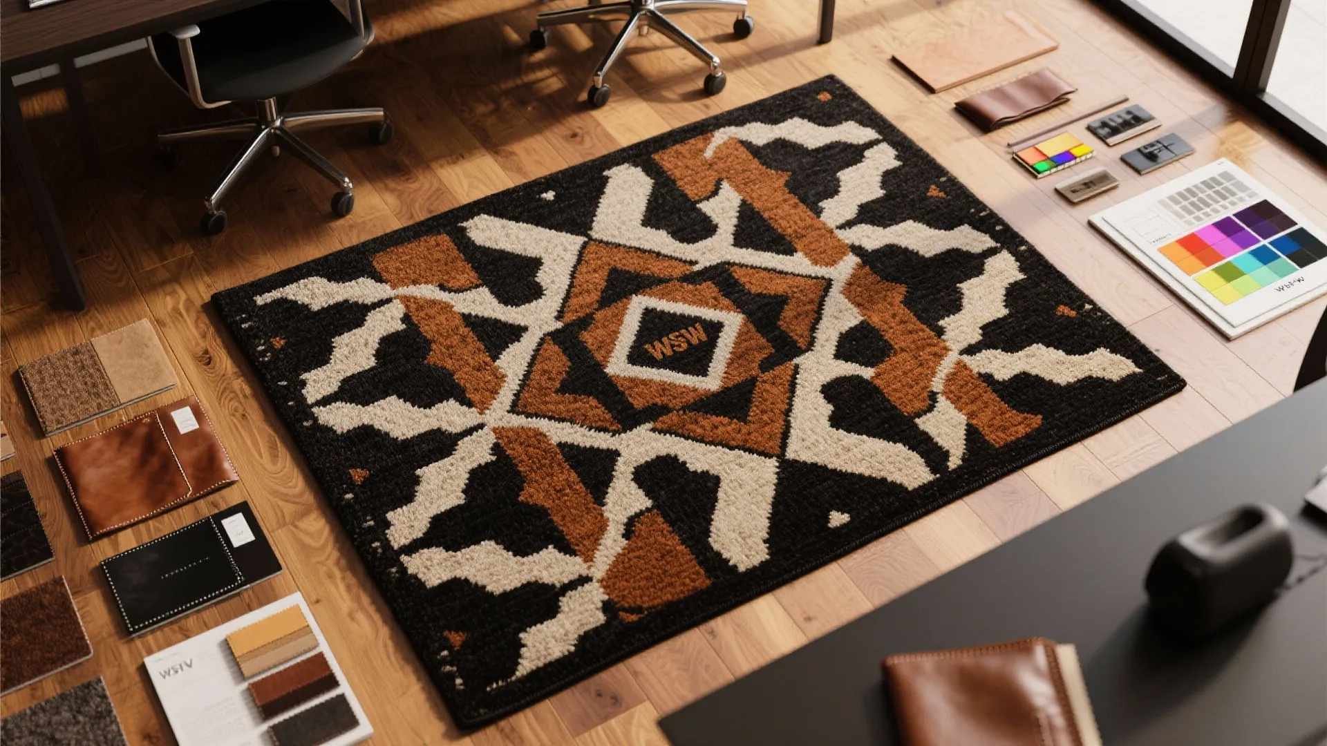 7. Bold Rug for Definition