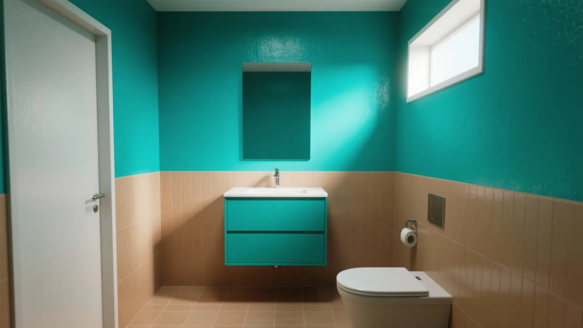 3. Bold Teal Accent