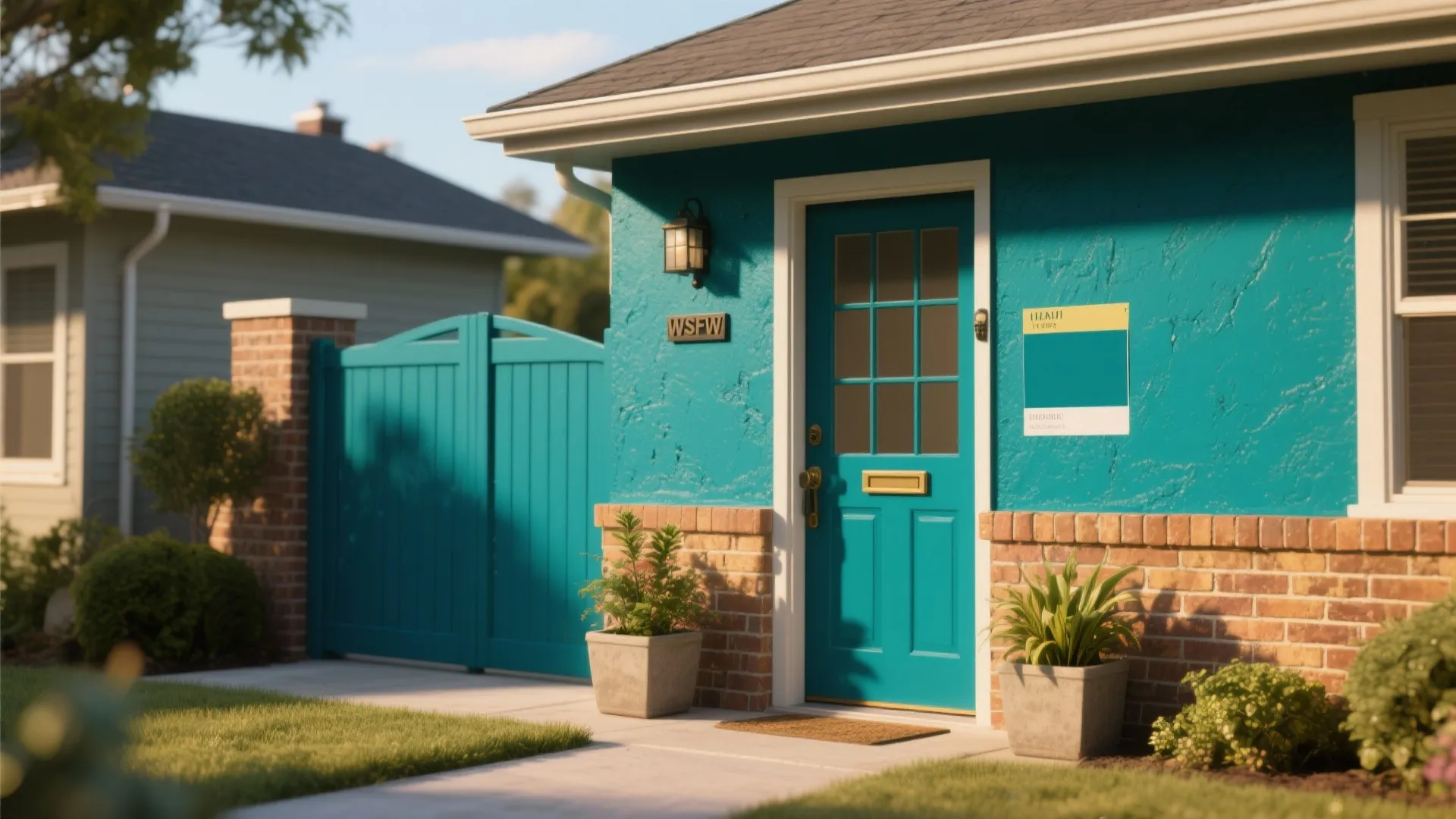 5. Bold Color Pop — One Wall, Big Impact