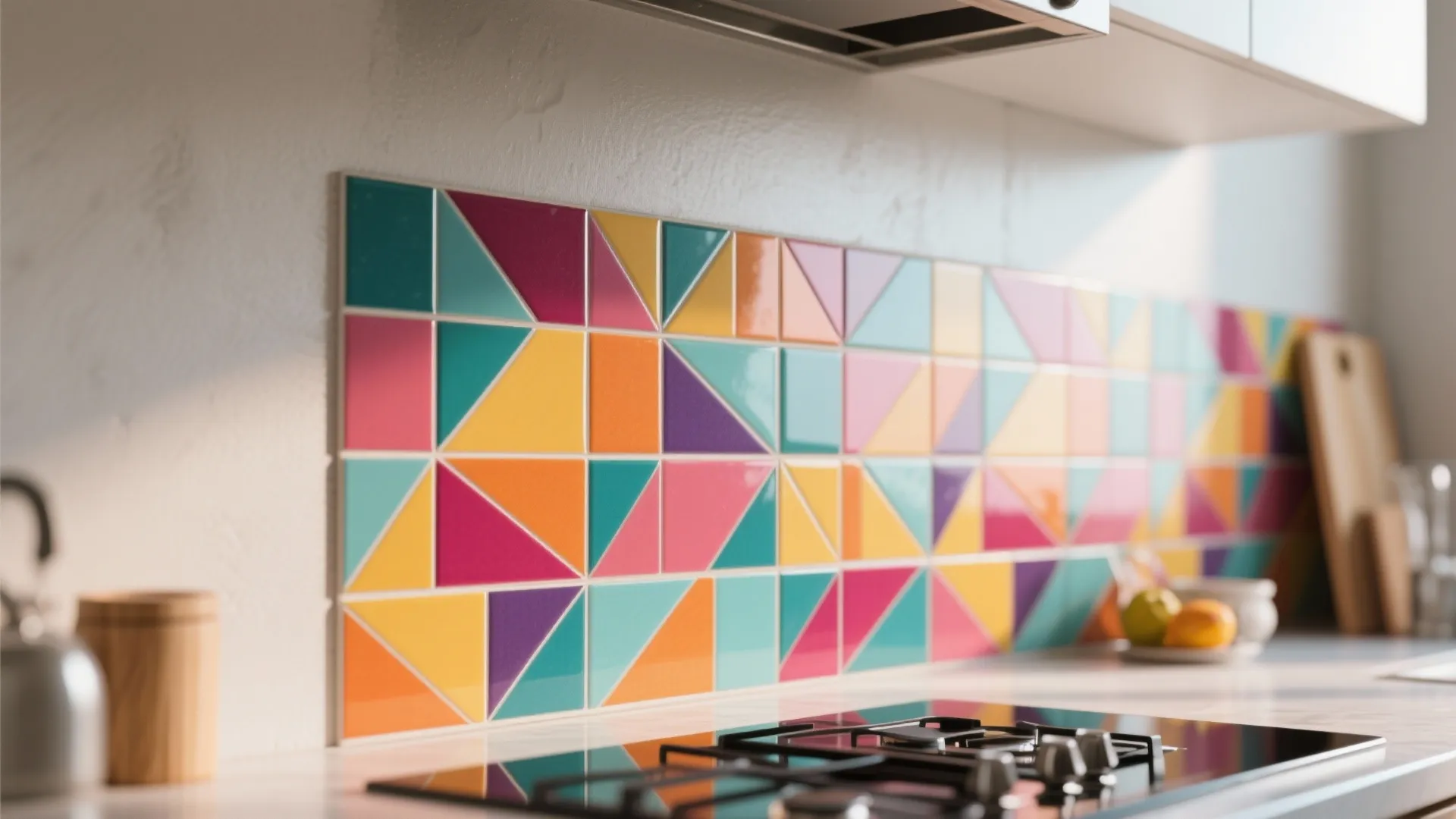 Bold Backsplash Artwork