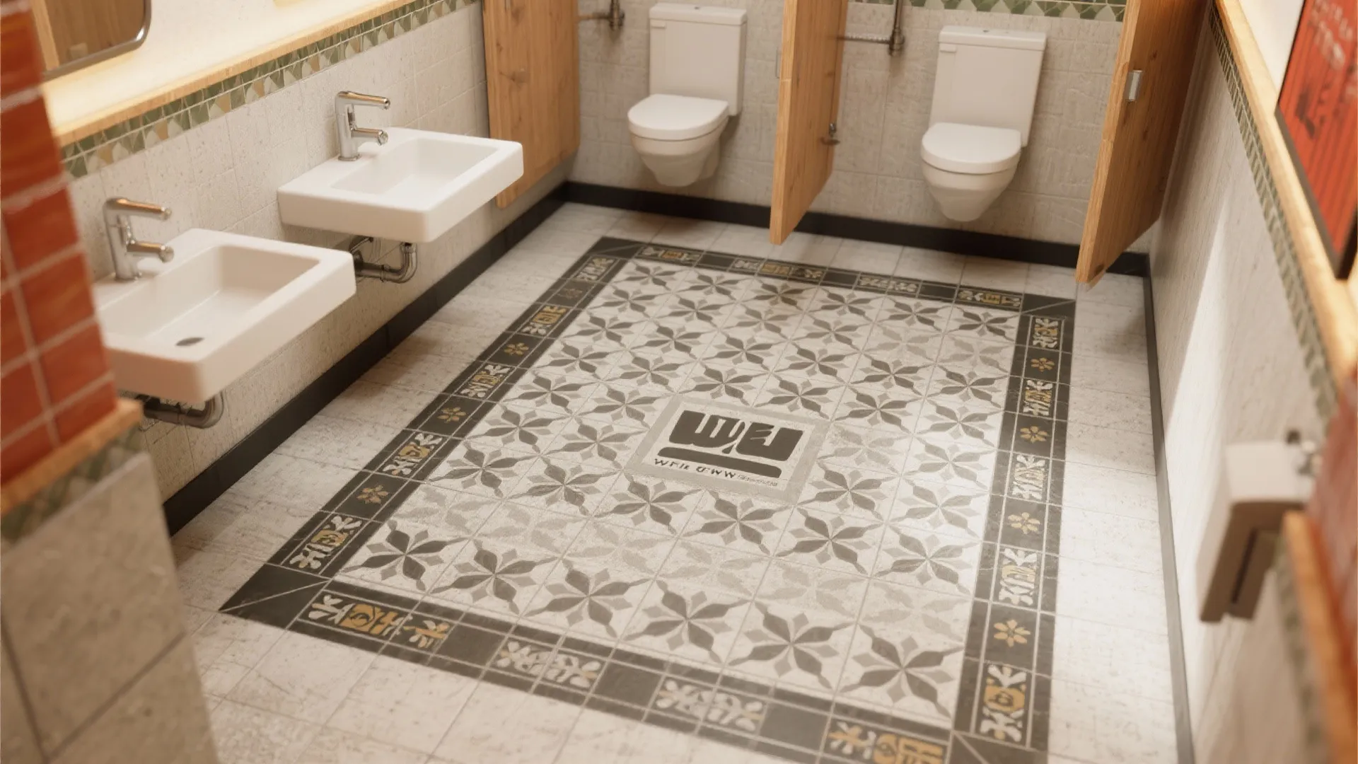 Bold Tiles and Patterned Flooring for Visual Interest