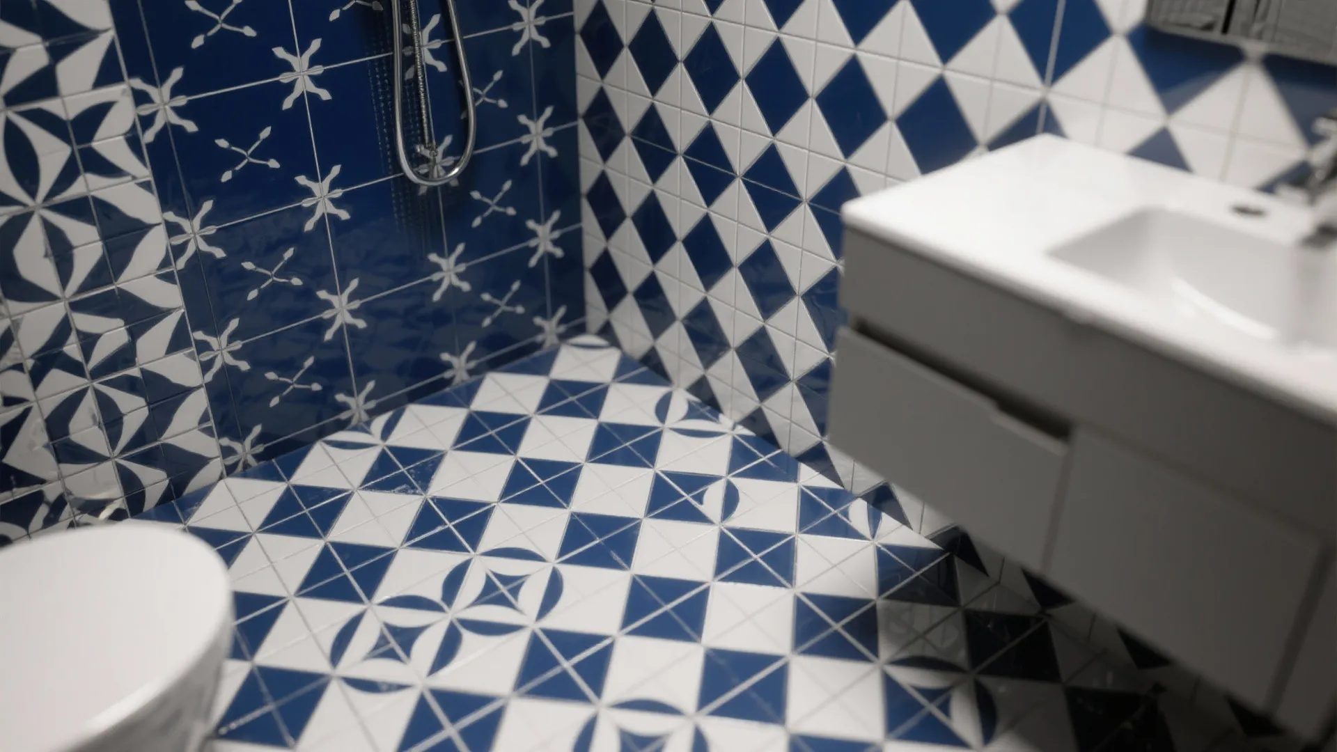 Bold tile patterns for personality