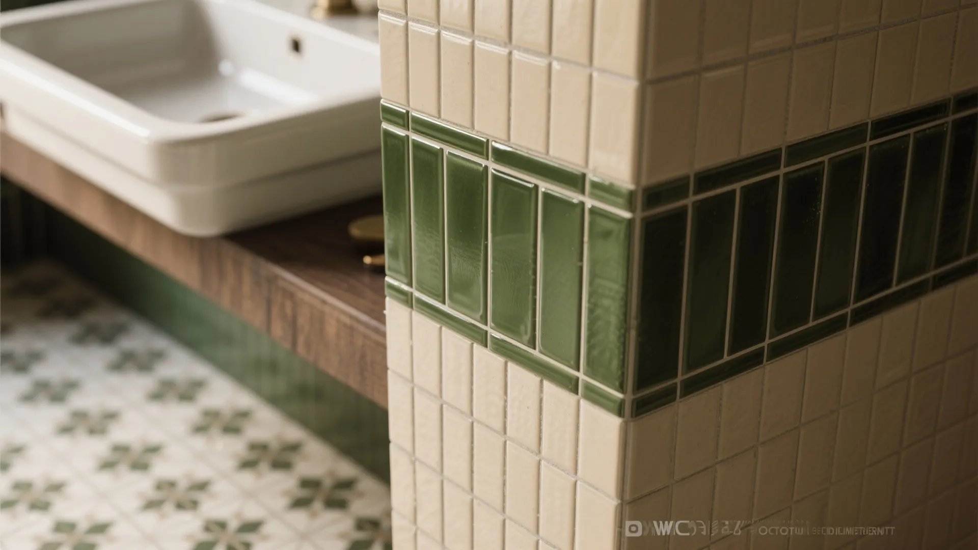 5. Bold Tile and Vertical Accents to Make a Big Statement