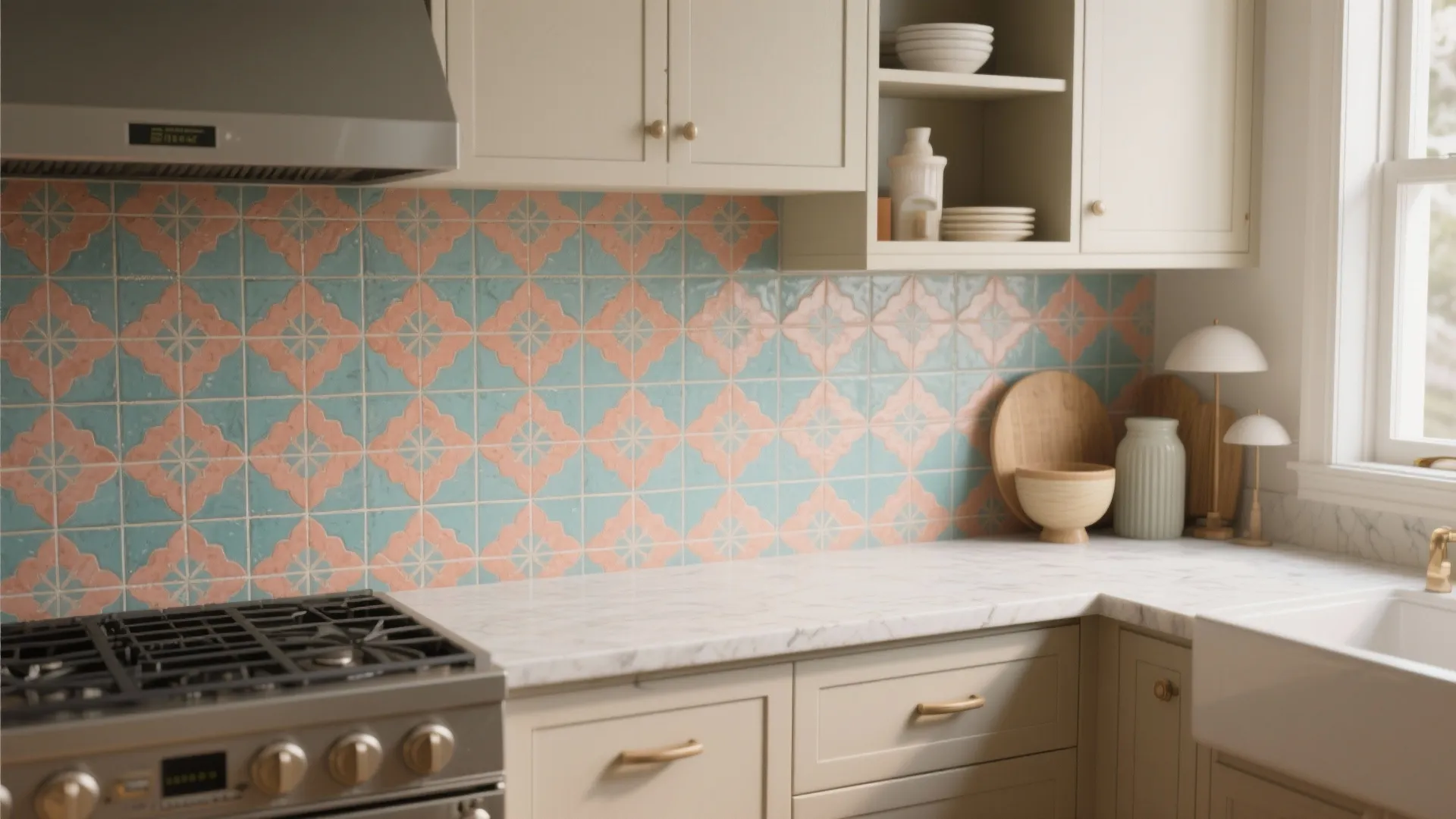 3. Bold tiles as the focal point