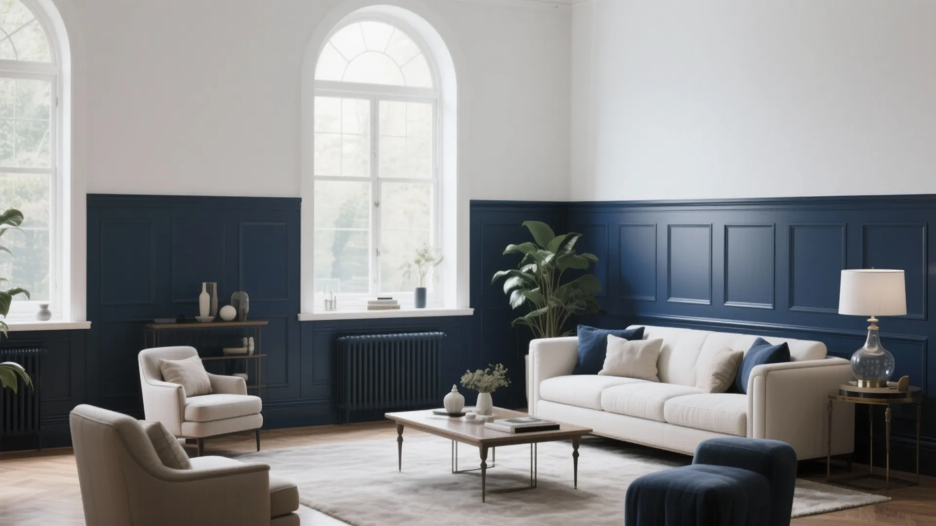 Wainscoting with Bold Color