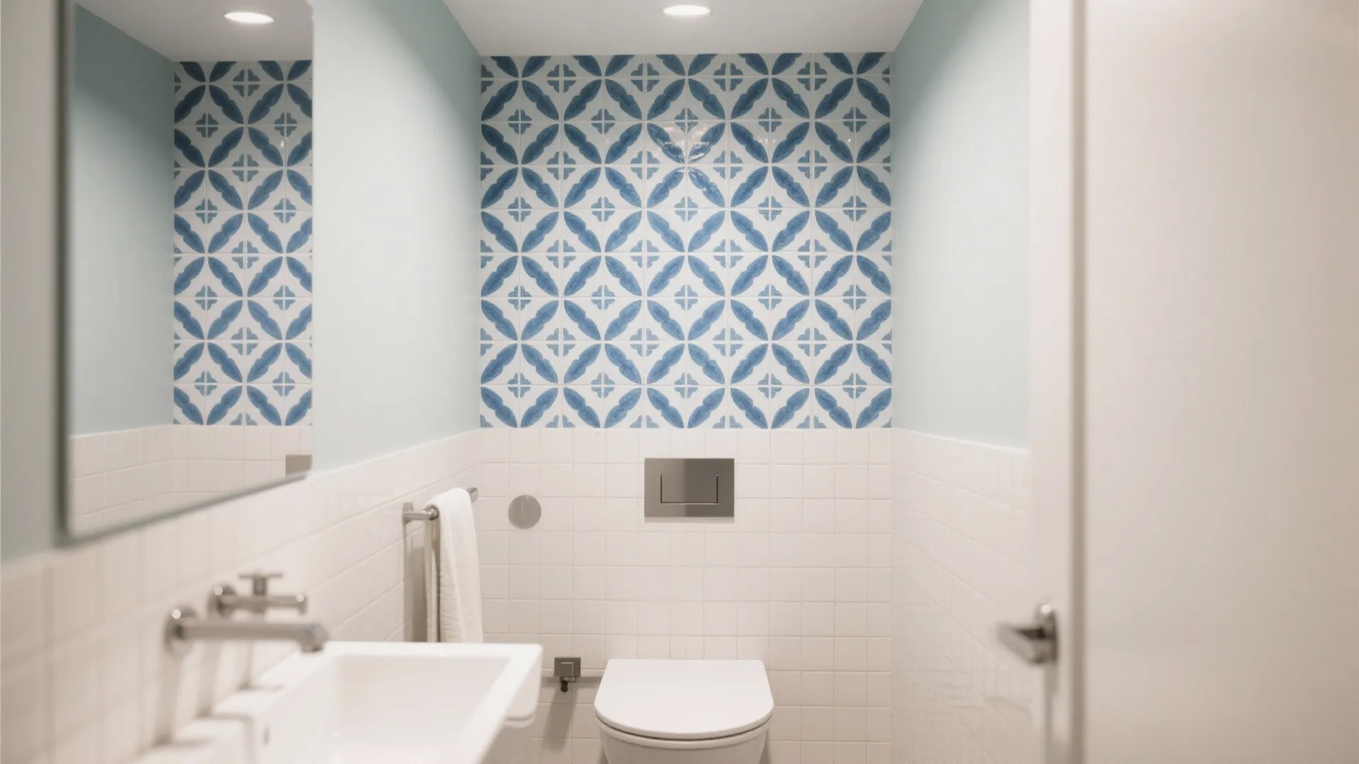 7. Bold Wall Tile as a Feature