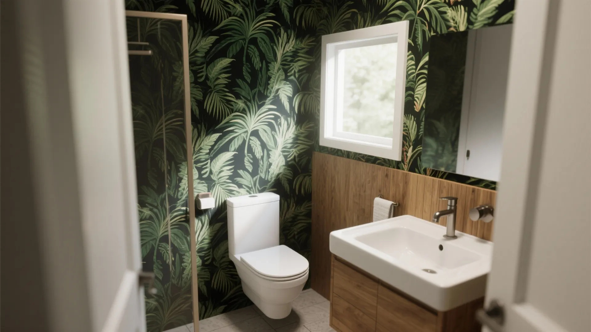 1. Bold Wallpaper Statement