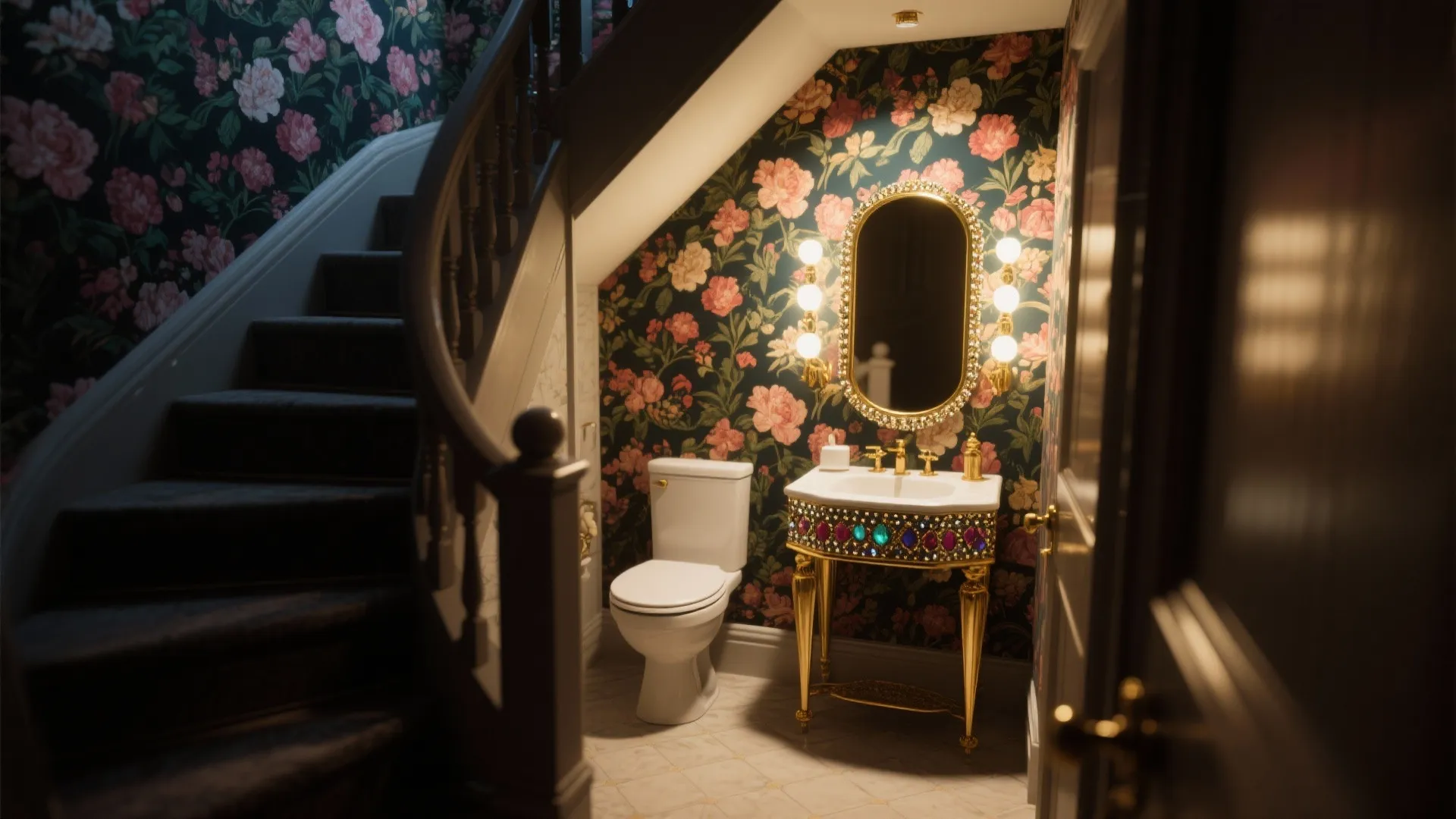 3. Bold wallpaper moments