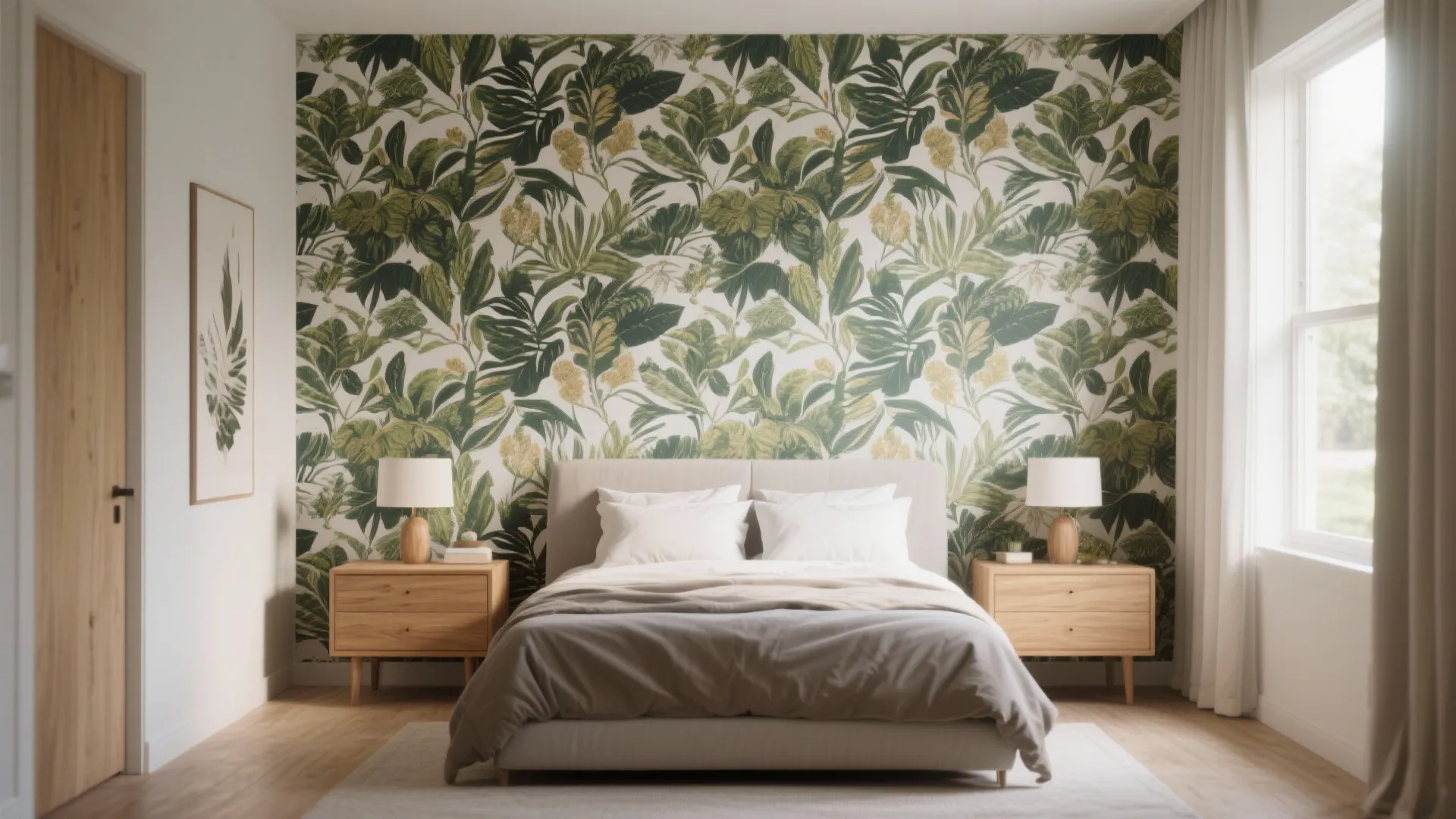 Statement Wallpaper with Bold Patterns