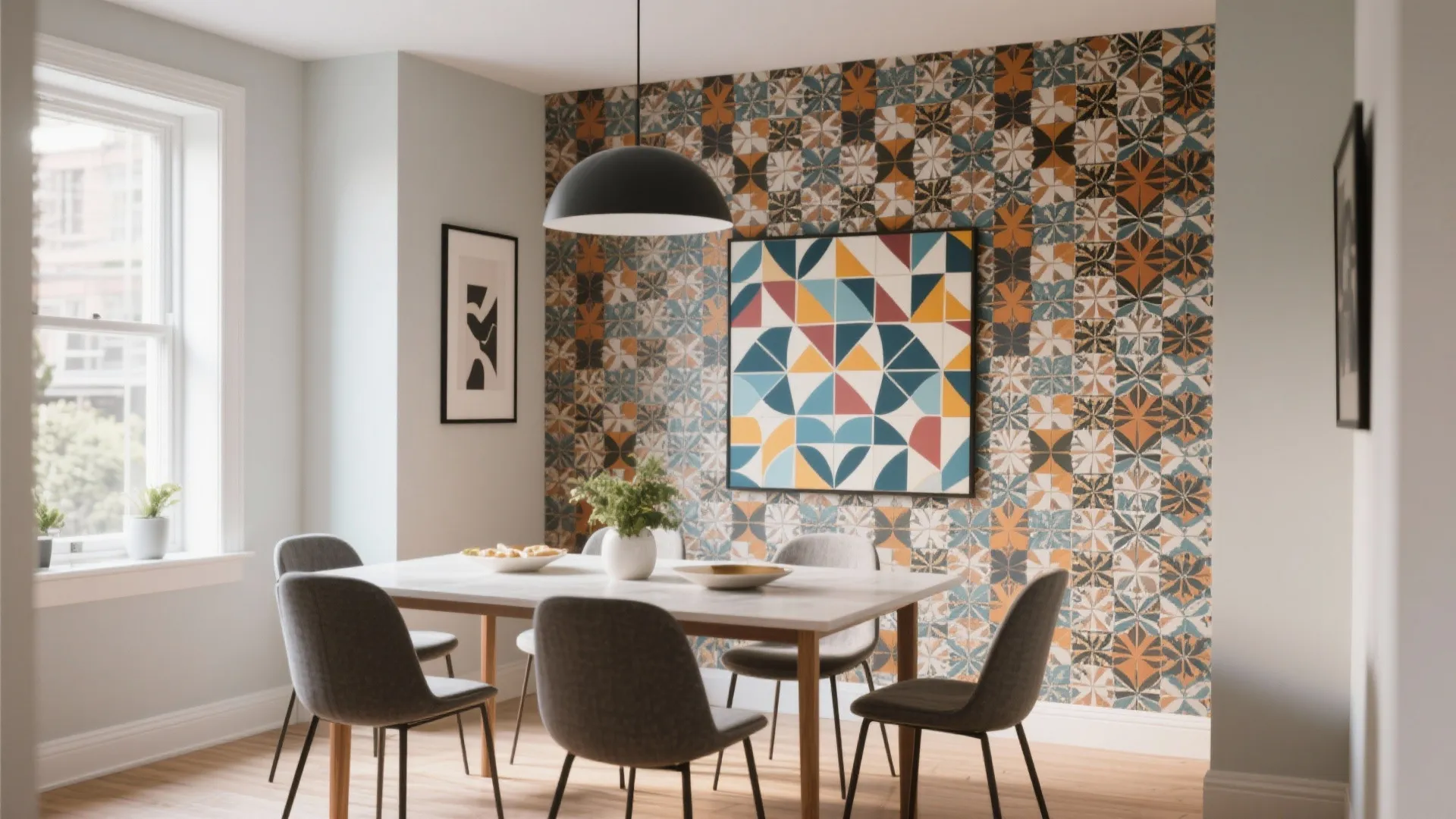 6. Bold Wallpaper as Art