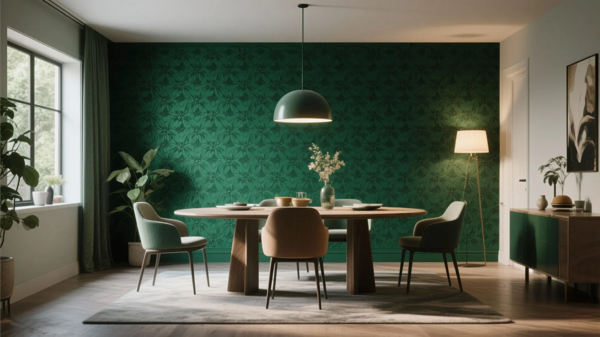 6. Bold Paint or Wallpaper