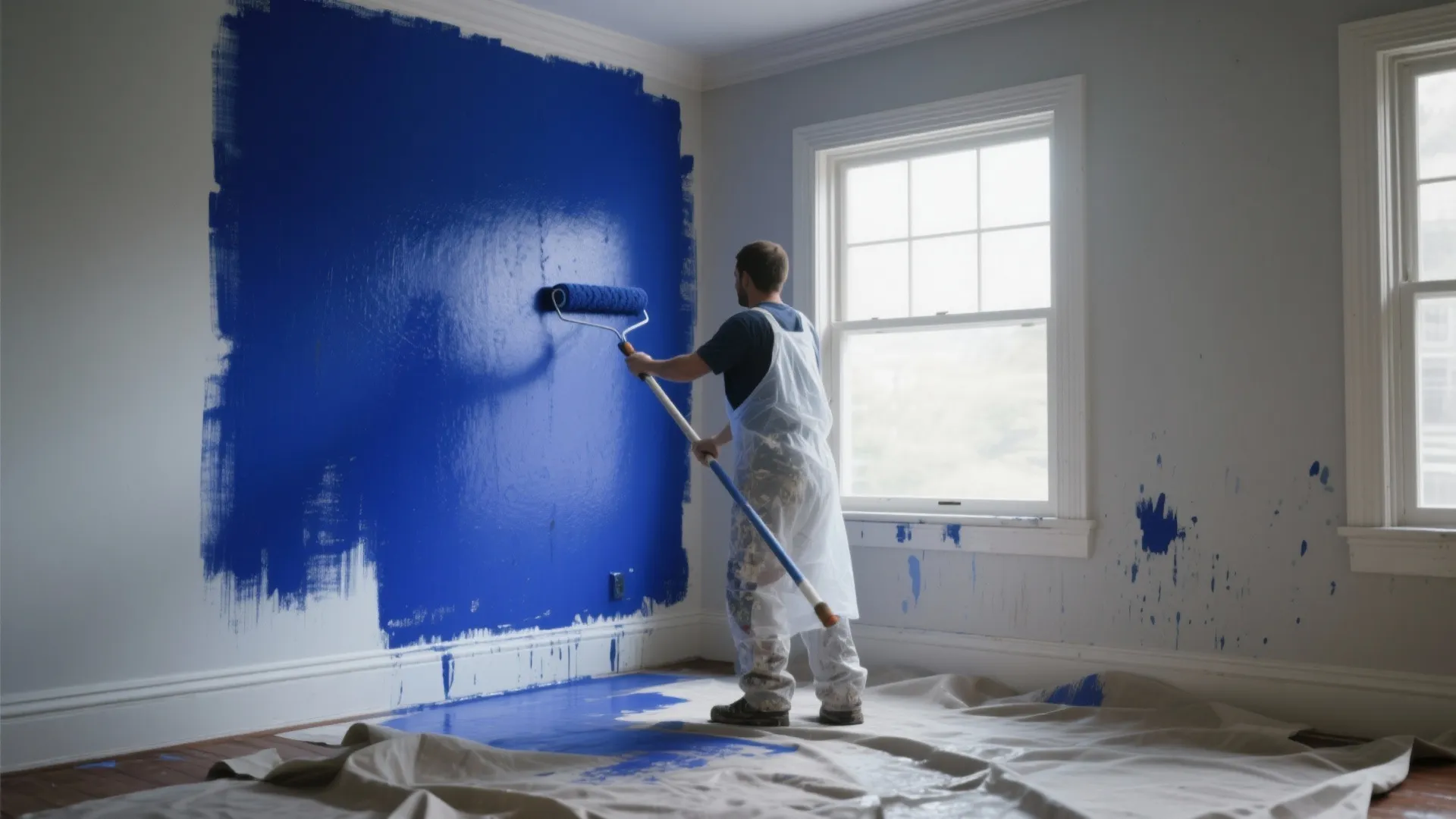 3. Paint walls first for bold, dramatic colors