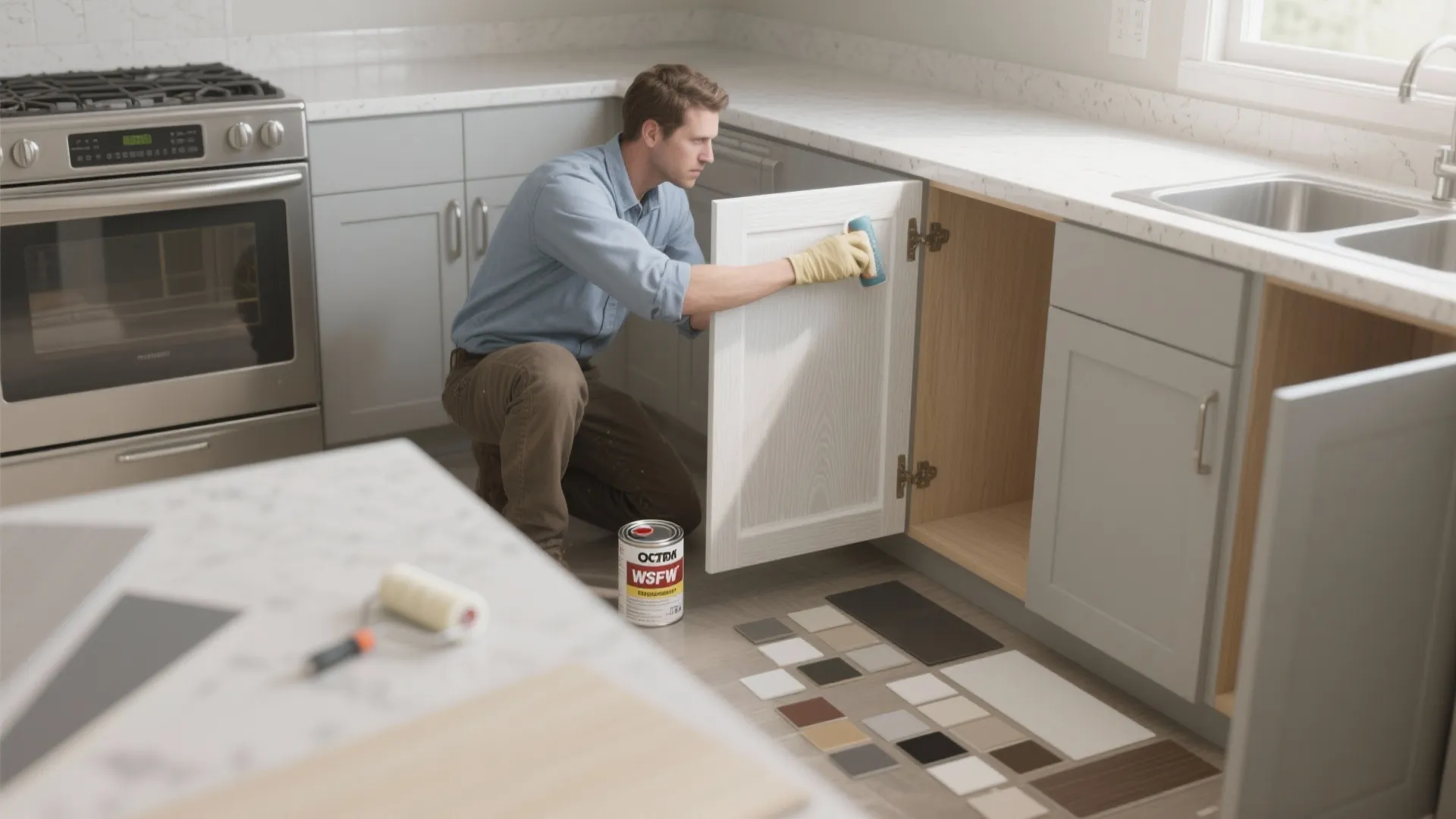 3. Bonding Primer + Waterborne Urethane Topcoat (Best for slick surfaces)