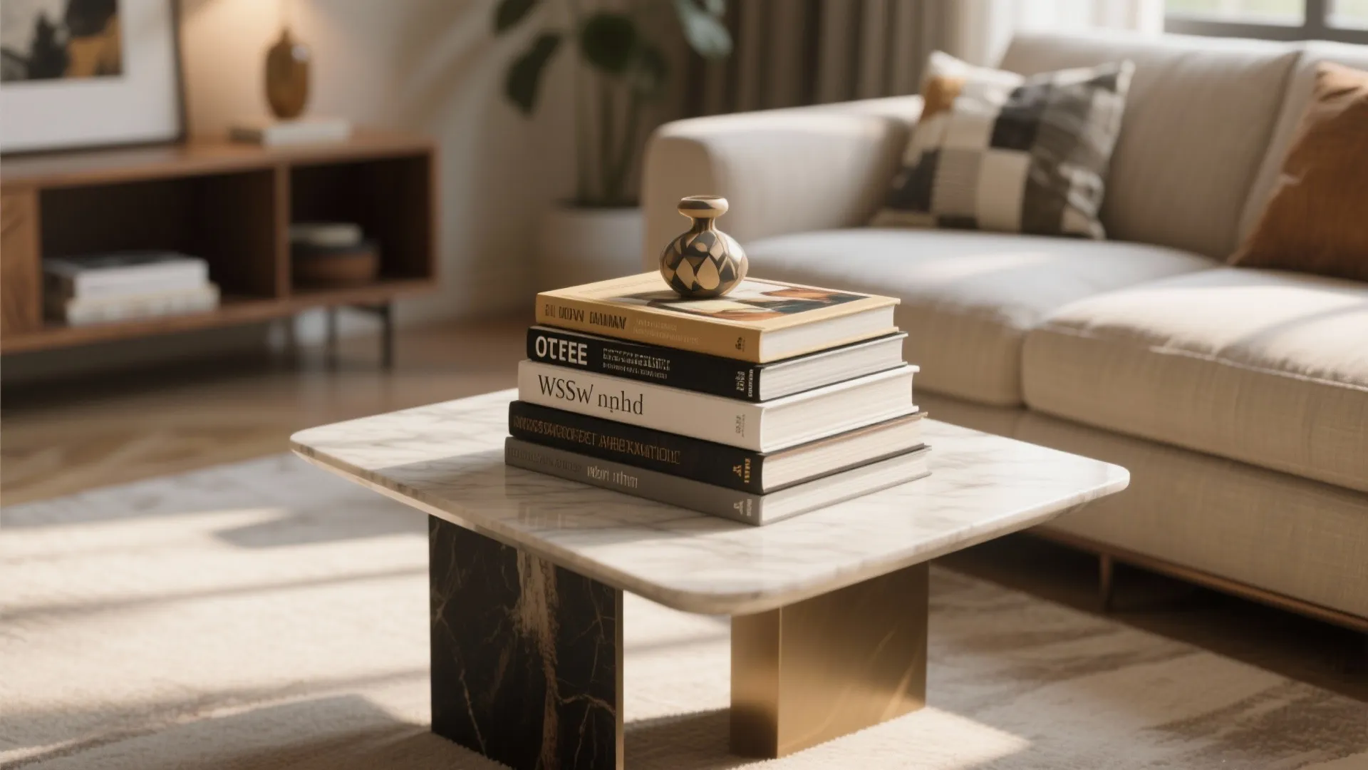 Stacks of Coffee Table Books