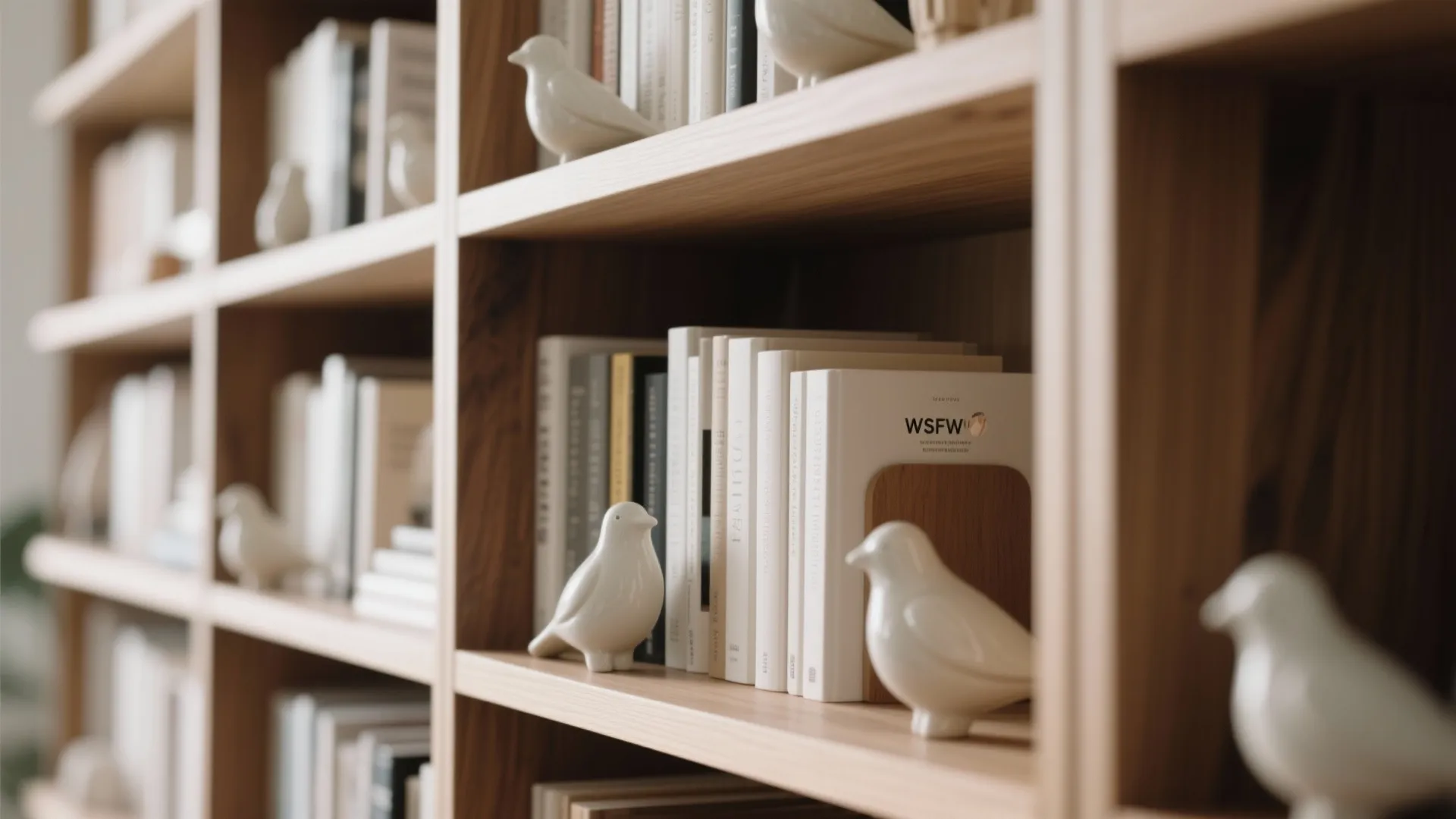 1. Mixing Books with Sculptural Decor