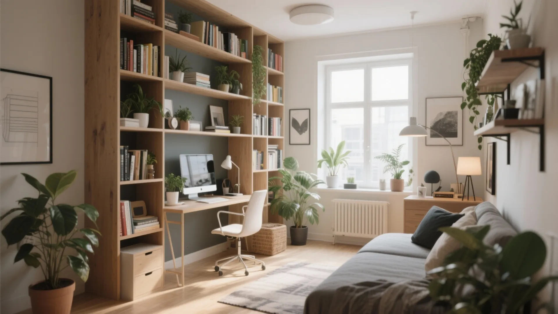 8. Bookshelf Divider Office