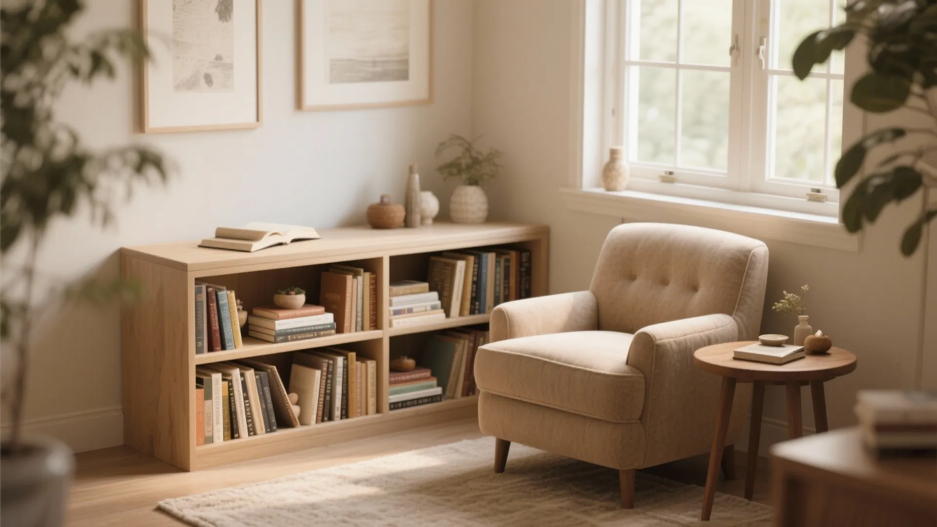Built-In Bookshelf Tables