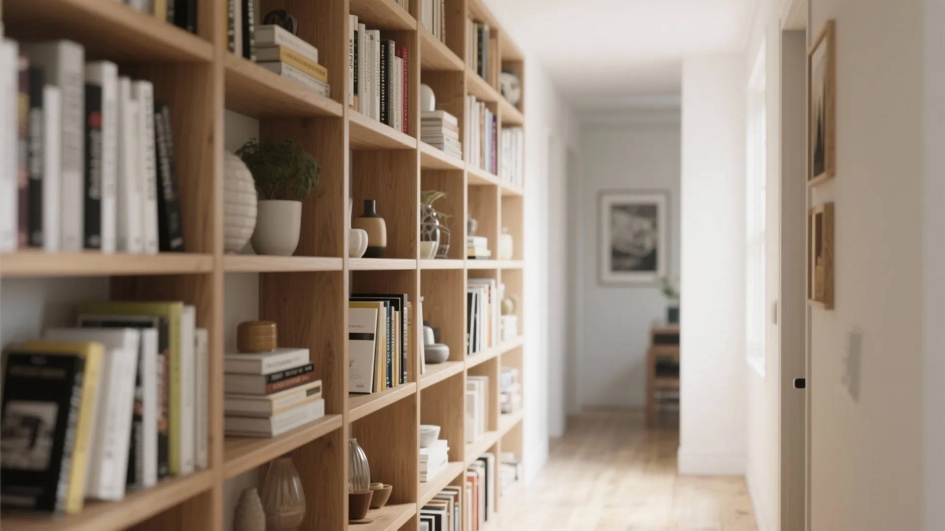 Bookshelf as partition