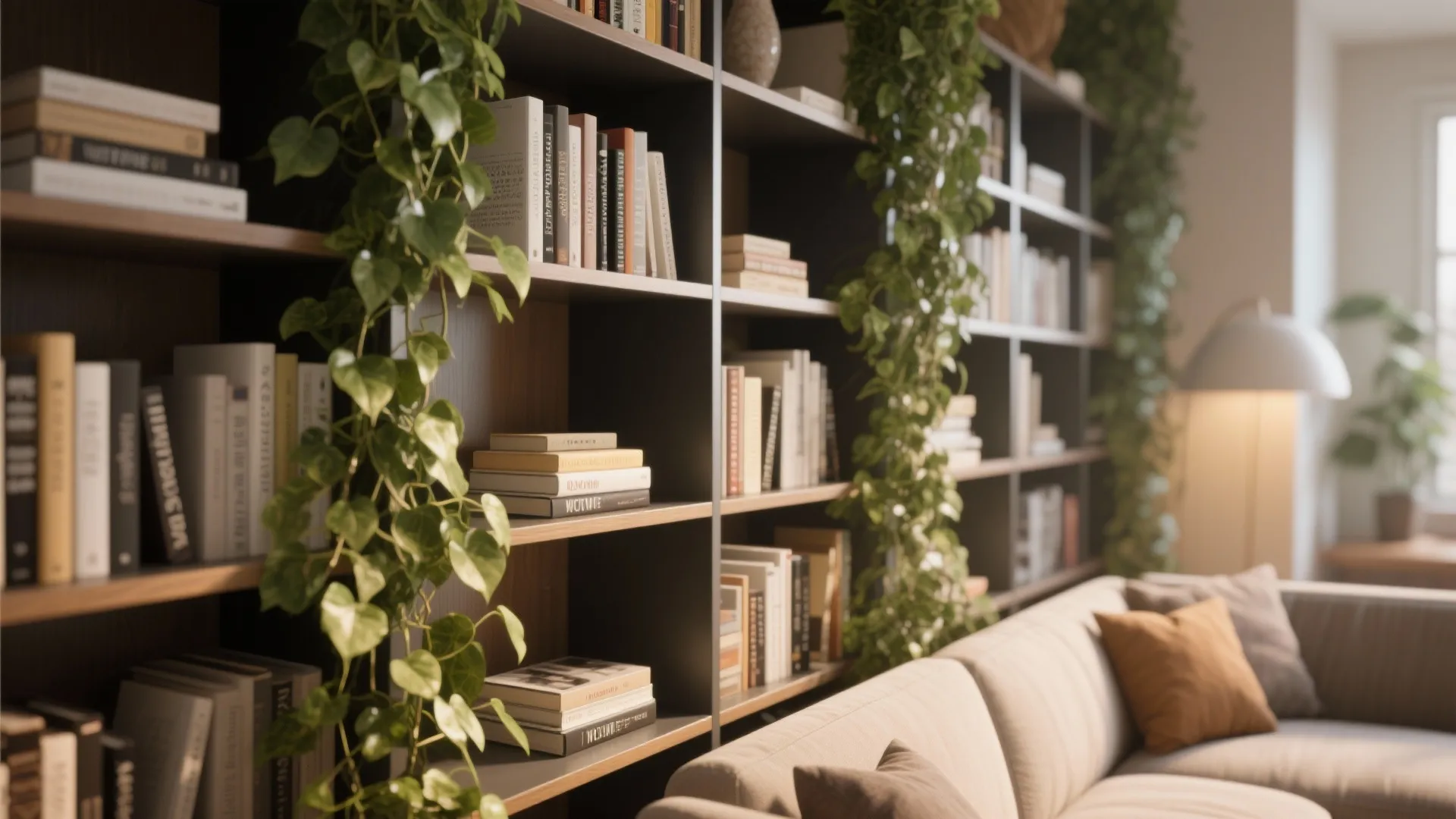 5. Bookshelf Plant Styling