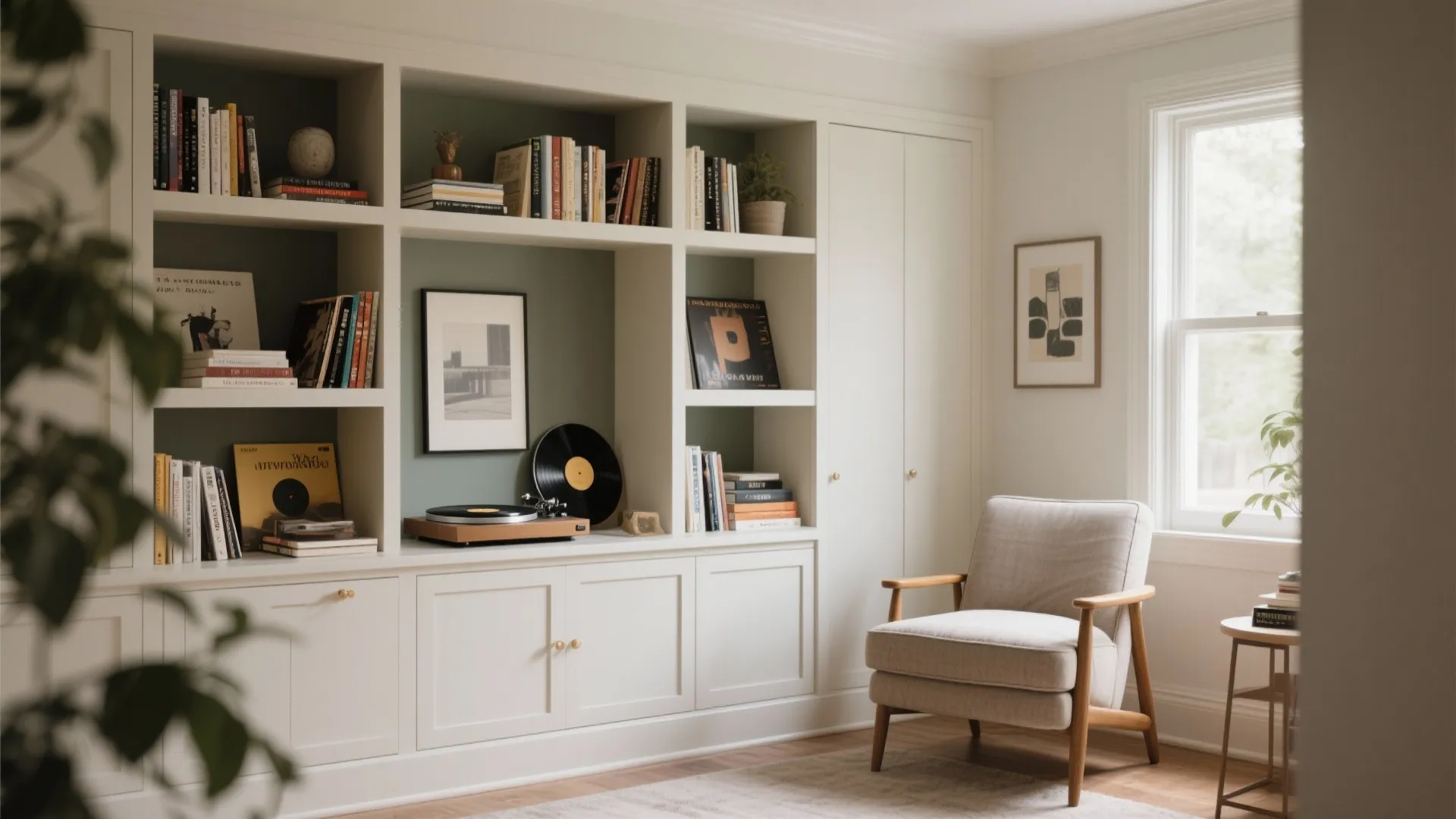 8. Built-In Bookshelf Combo