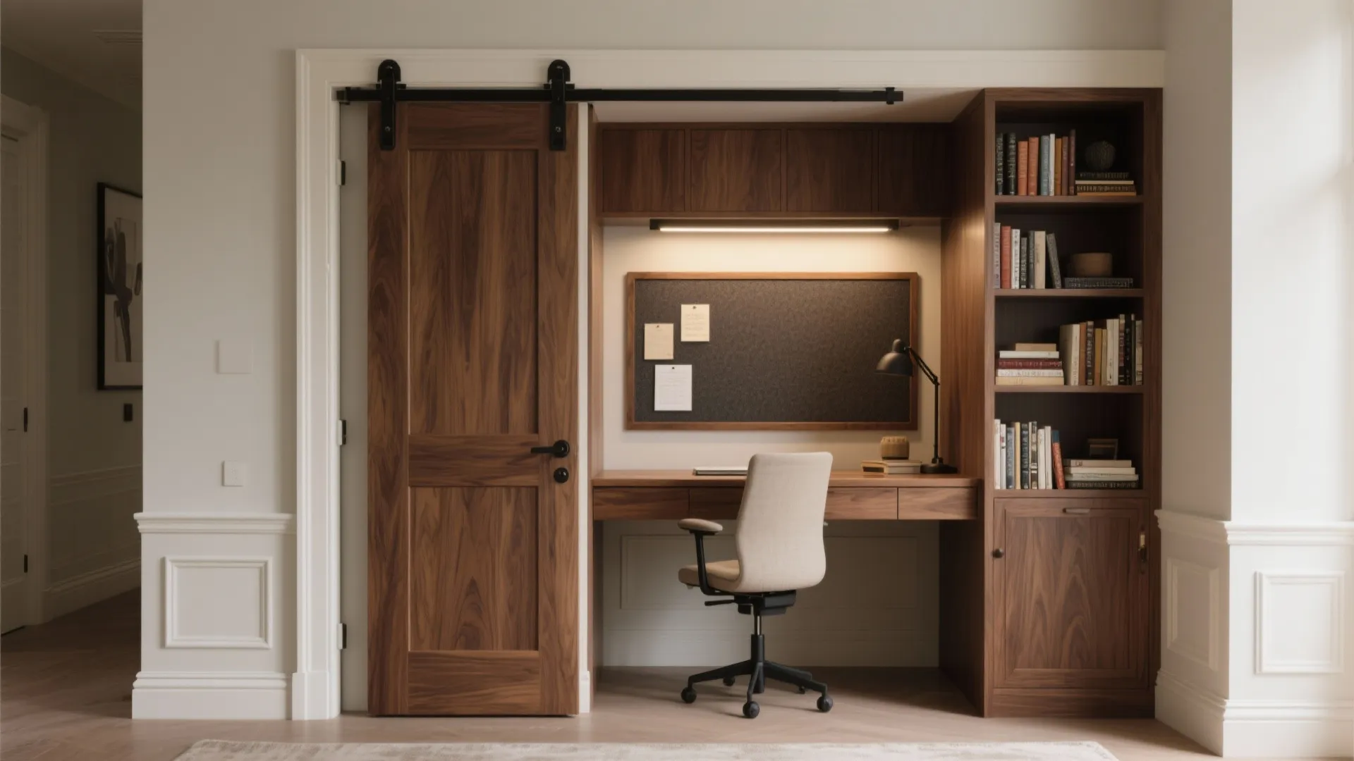 Bookshelf Door to a Hidden Study