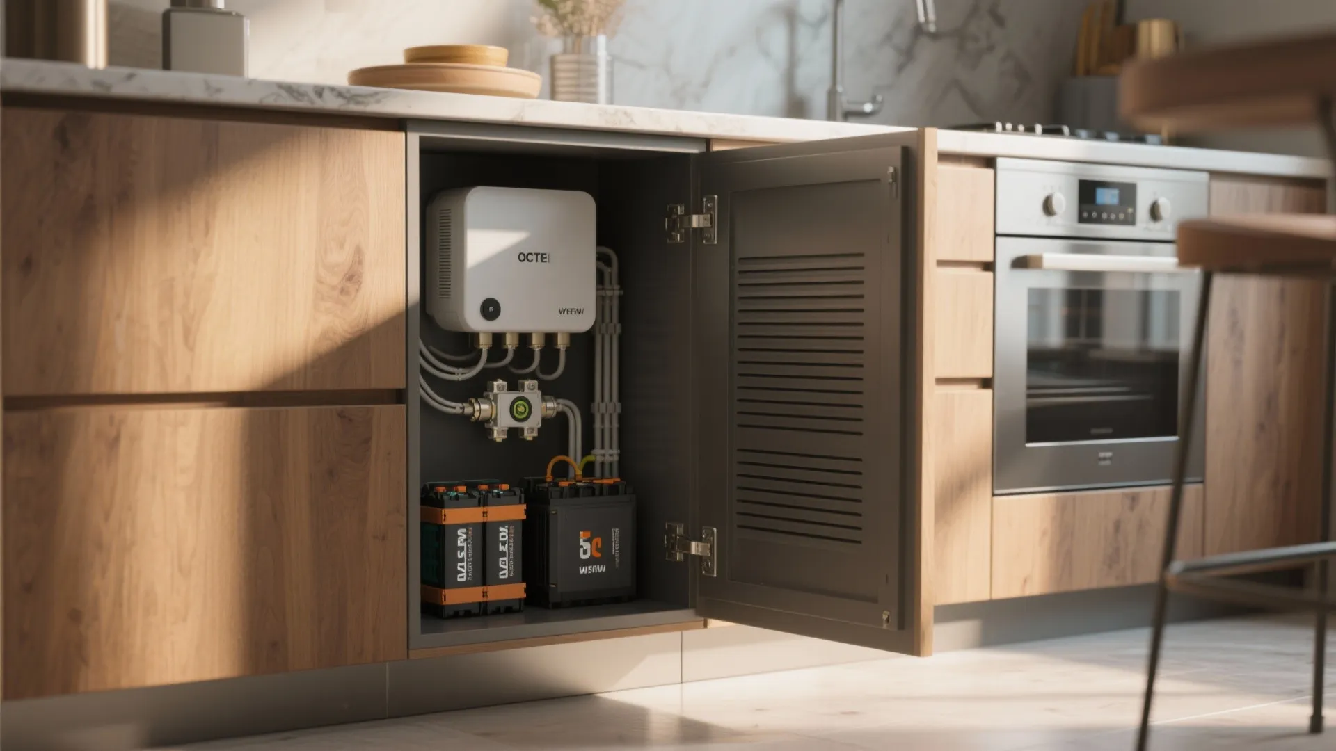 5. Concealed Booster Cabinet — blend tech with design