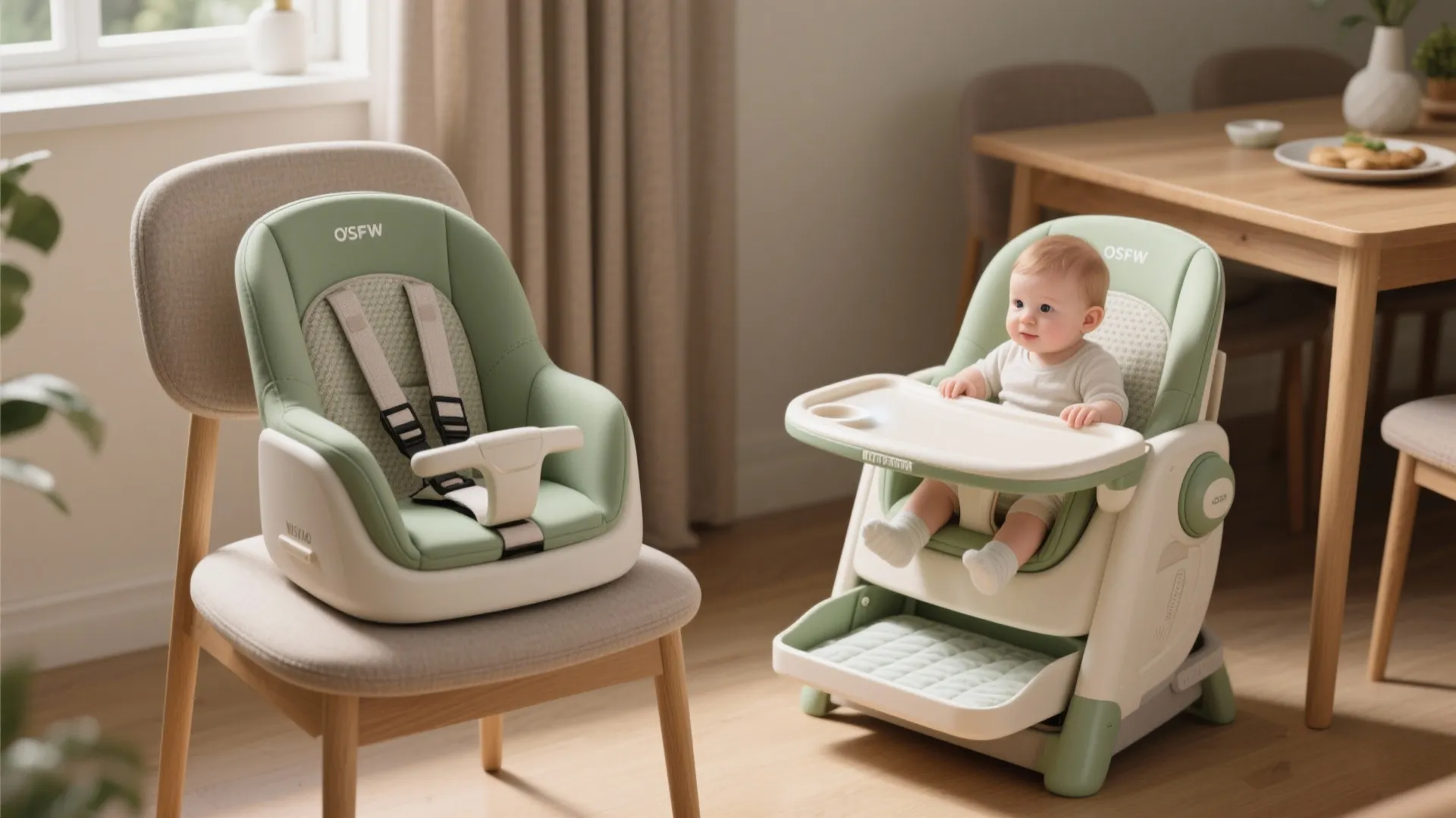 3. Booster seat that doubles as a toddler chair