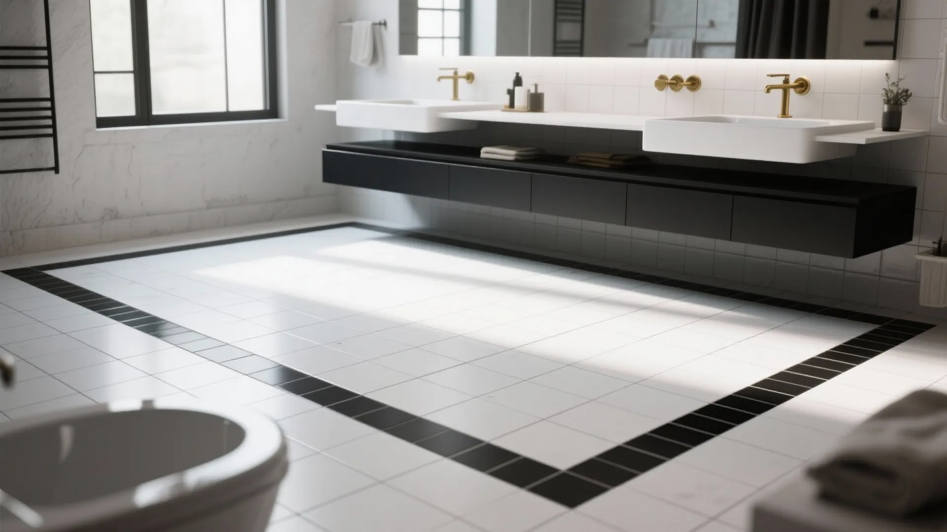 3. Border detail to ‘frame’ the room