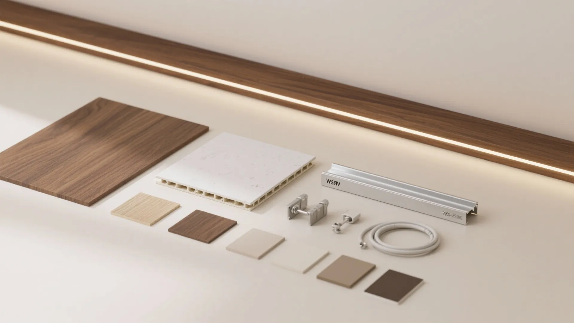 Two-Tone Wood and Gypsum Border