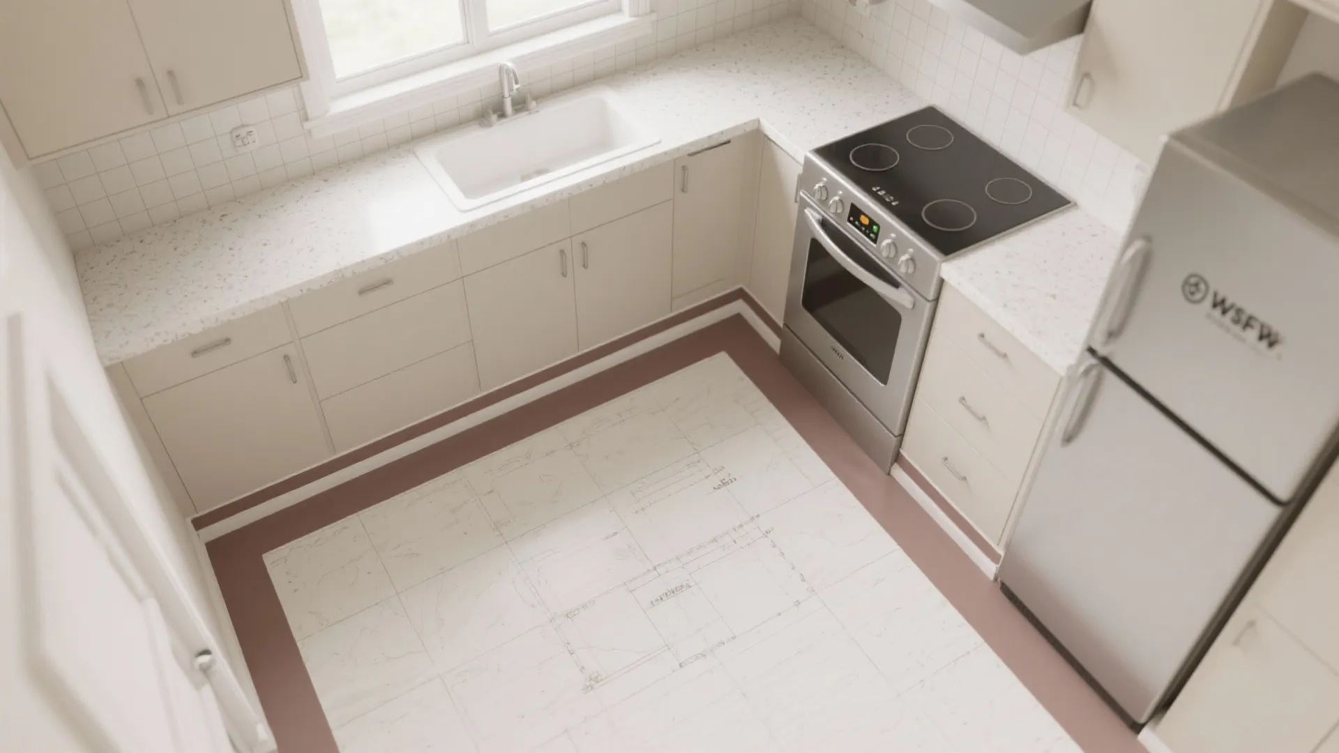 Minimalist Painted Border (tone-on-tone)