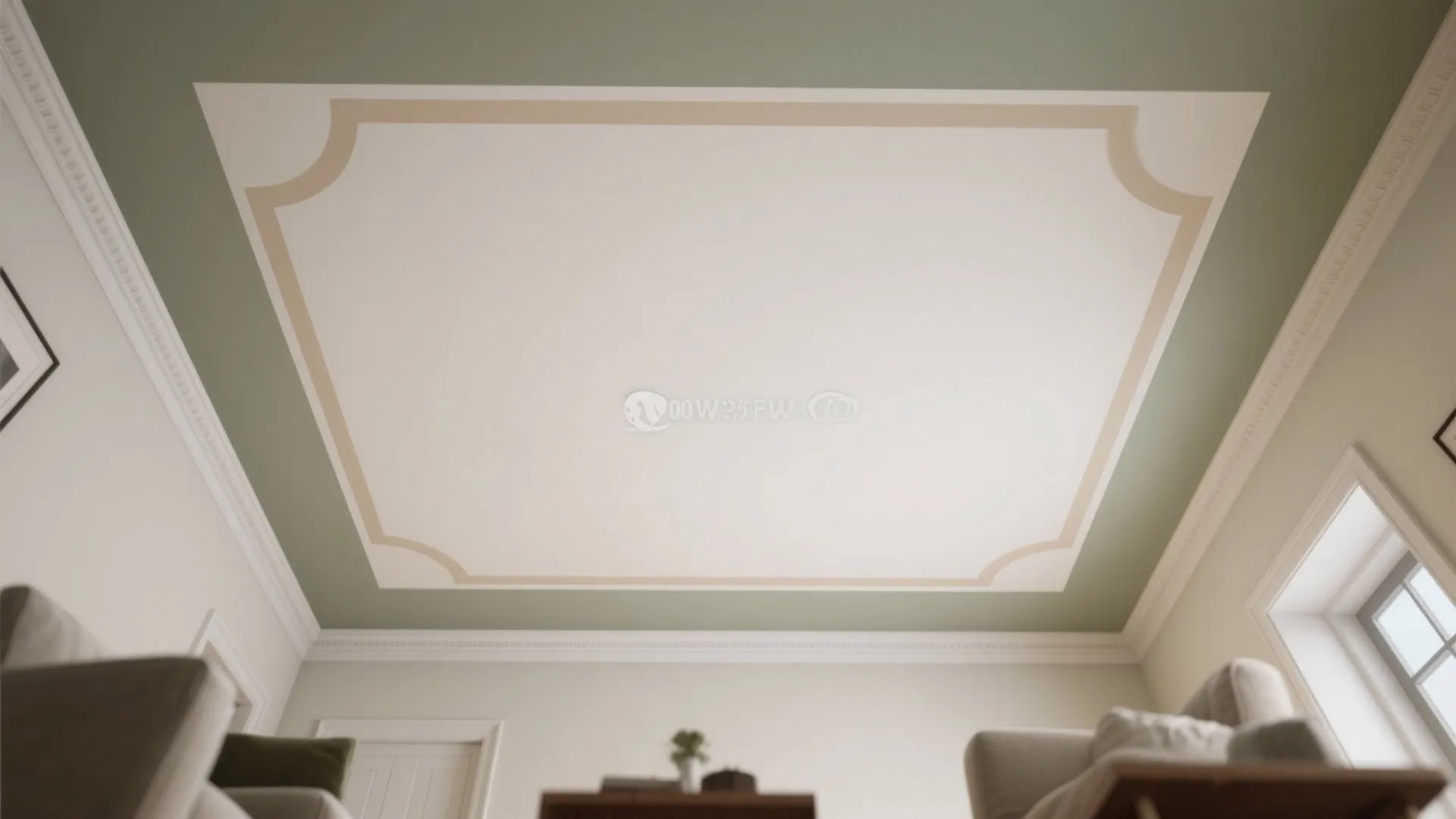 Two-Tone Painted Ceiling Border