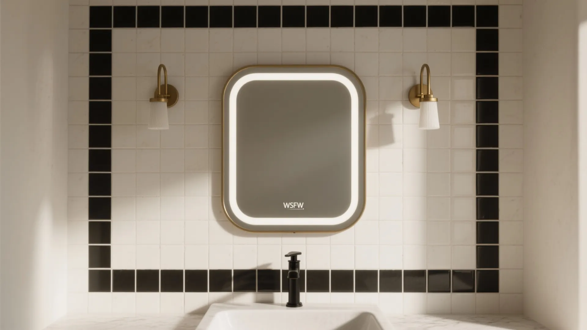 High-contrast borders to define zones