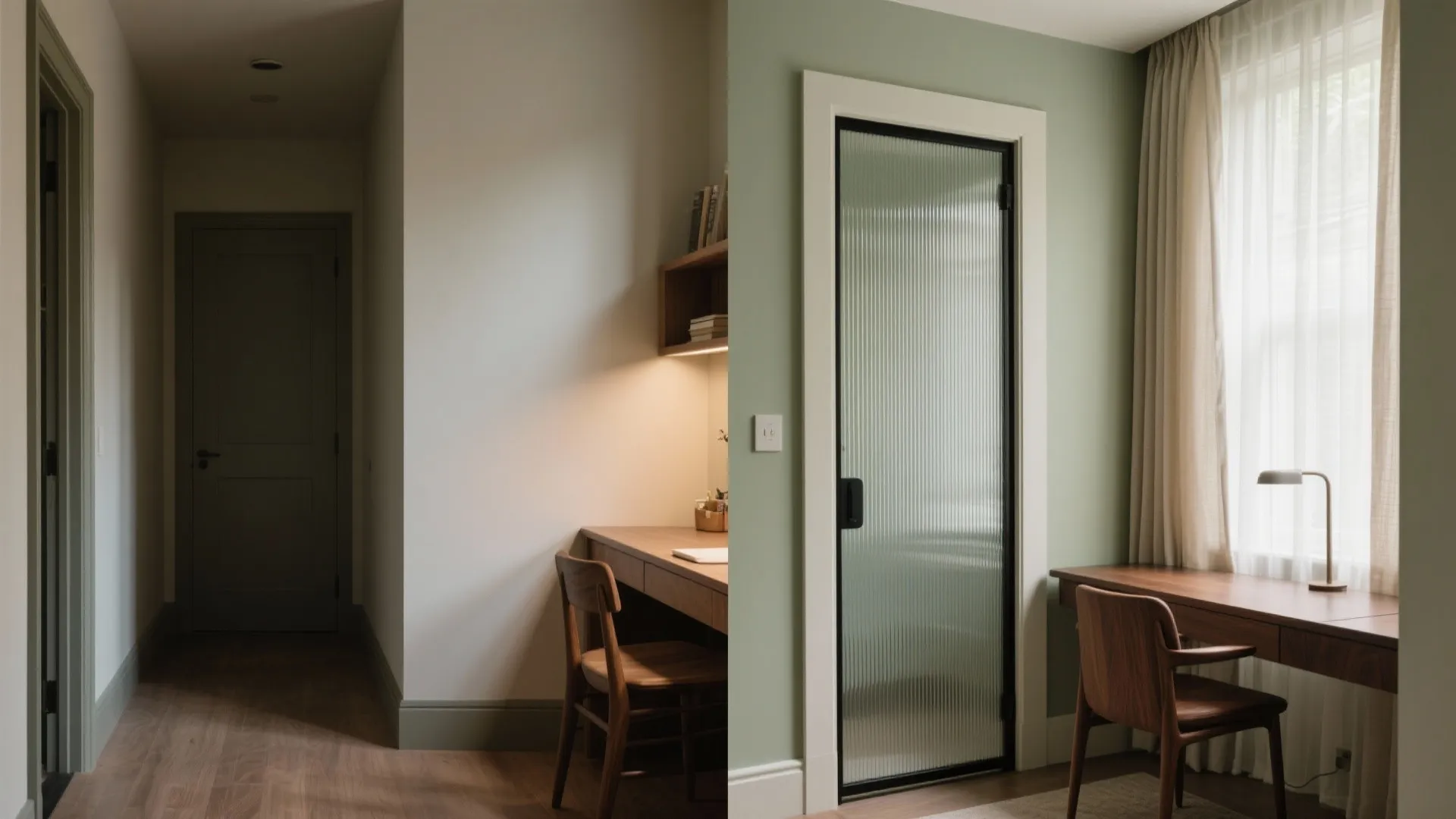 Borrowed Light with Glass and Soft Sheers