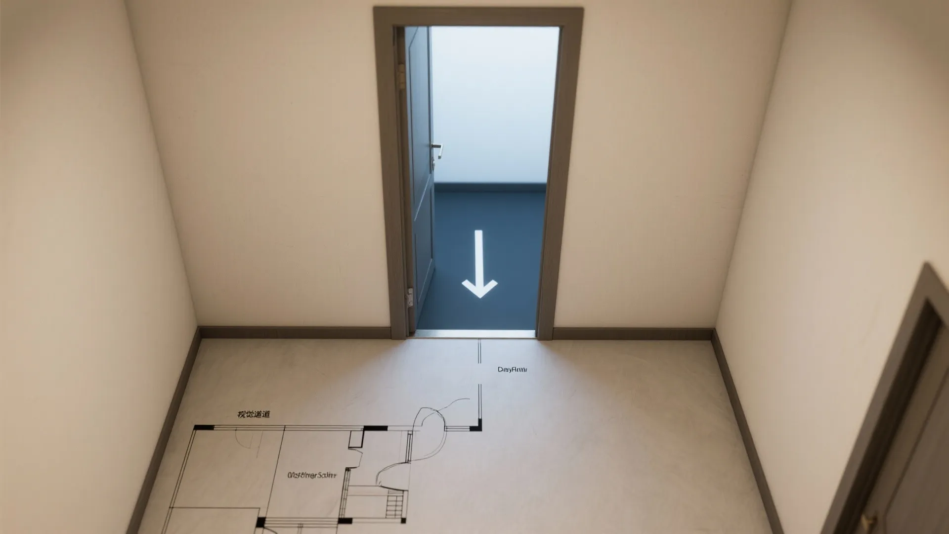 Borrowed views: framing doorways and openings