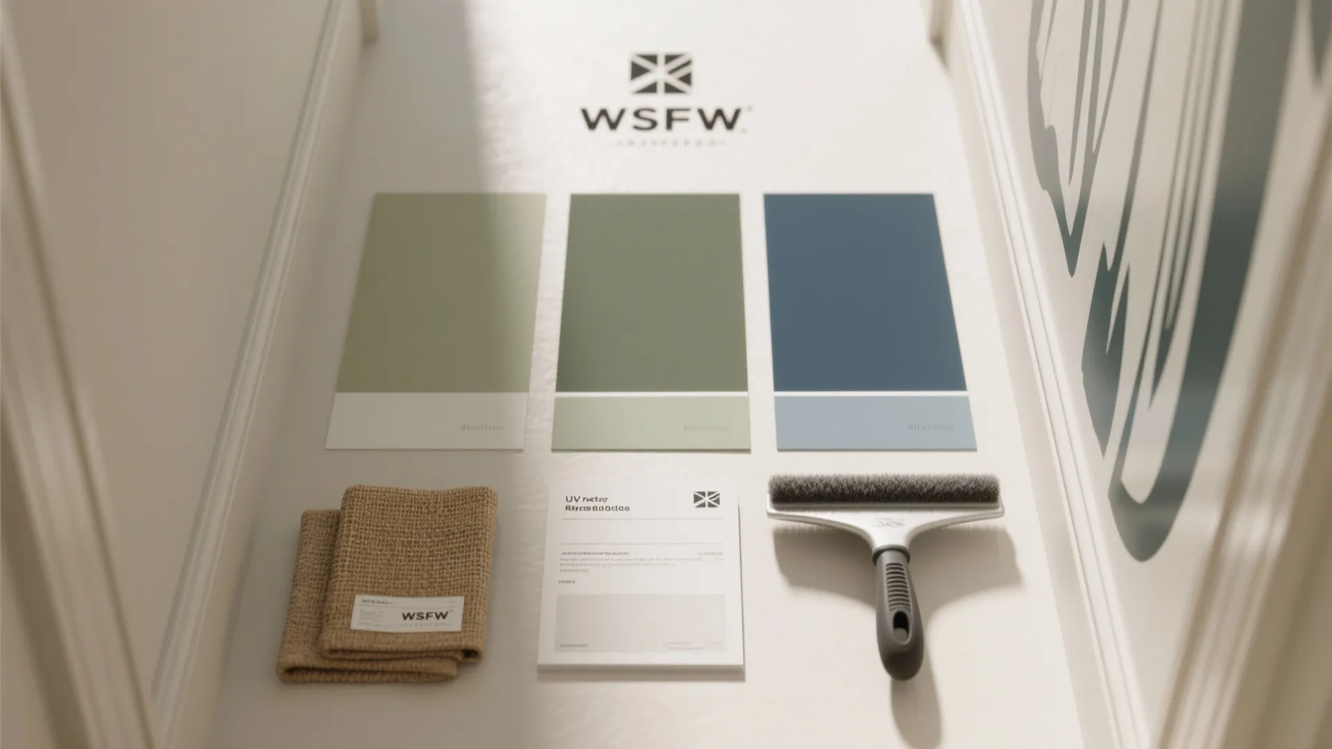 Botanical Mural Decals to Soften and Stretch the Hall