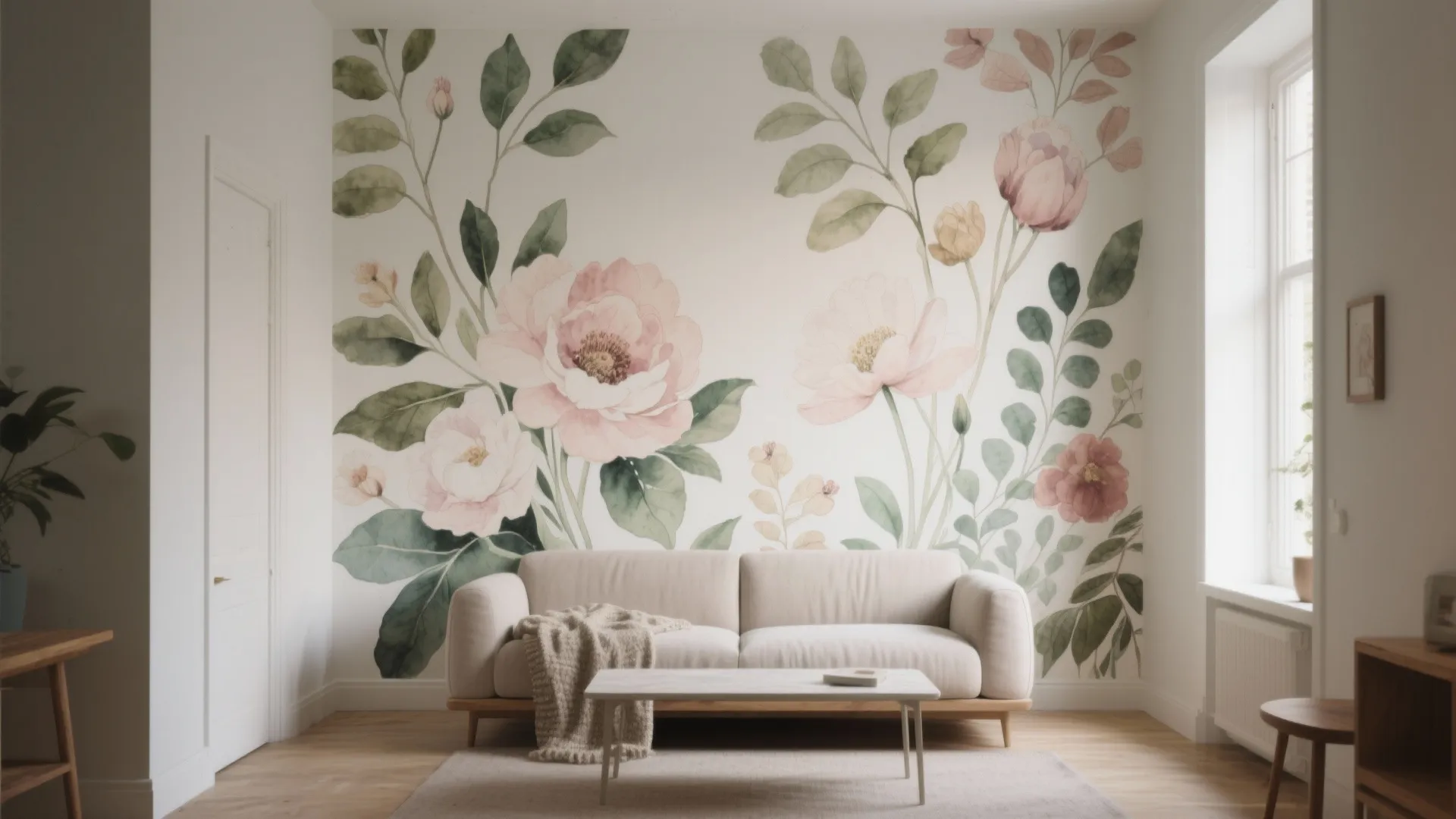 Large-Scale Botanical Mural