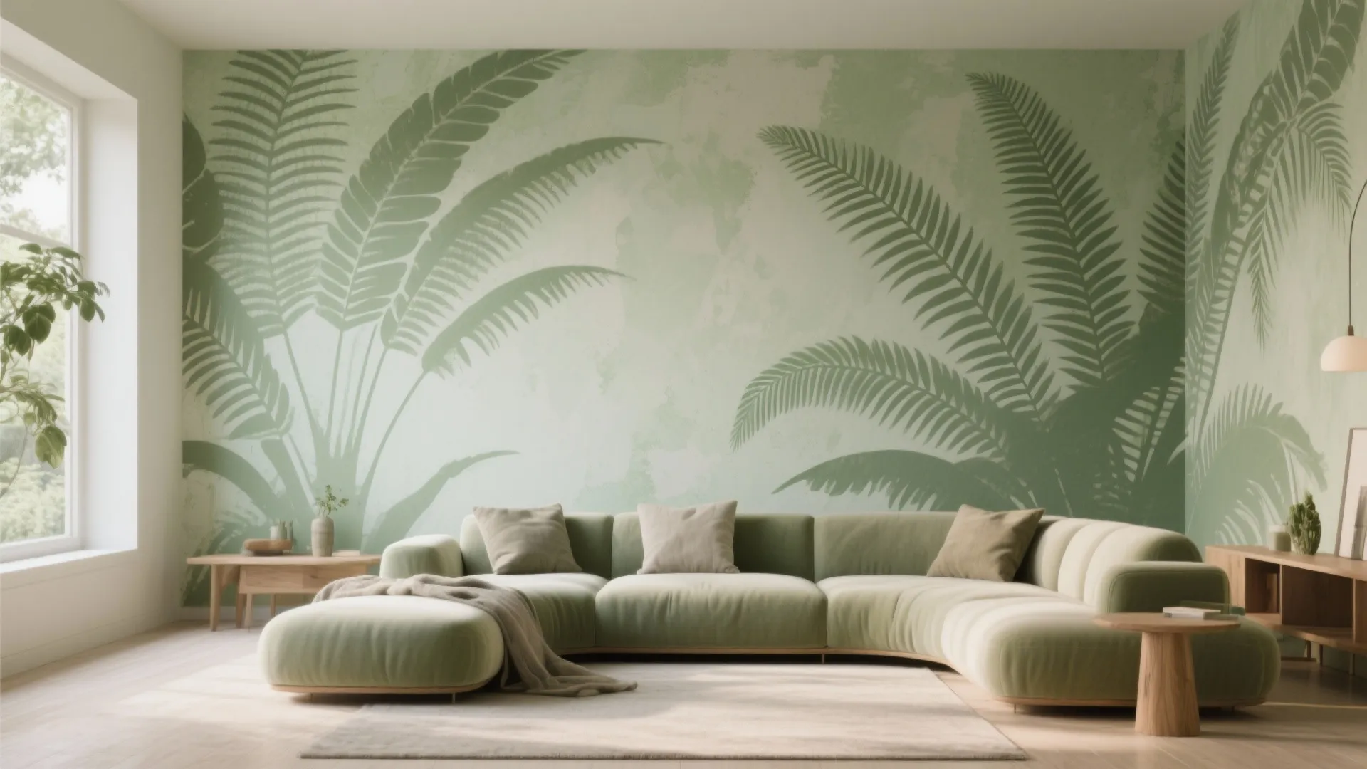 Soft Botanical Silhouettes with Gradient Washes