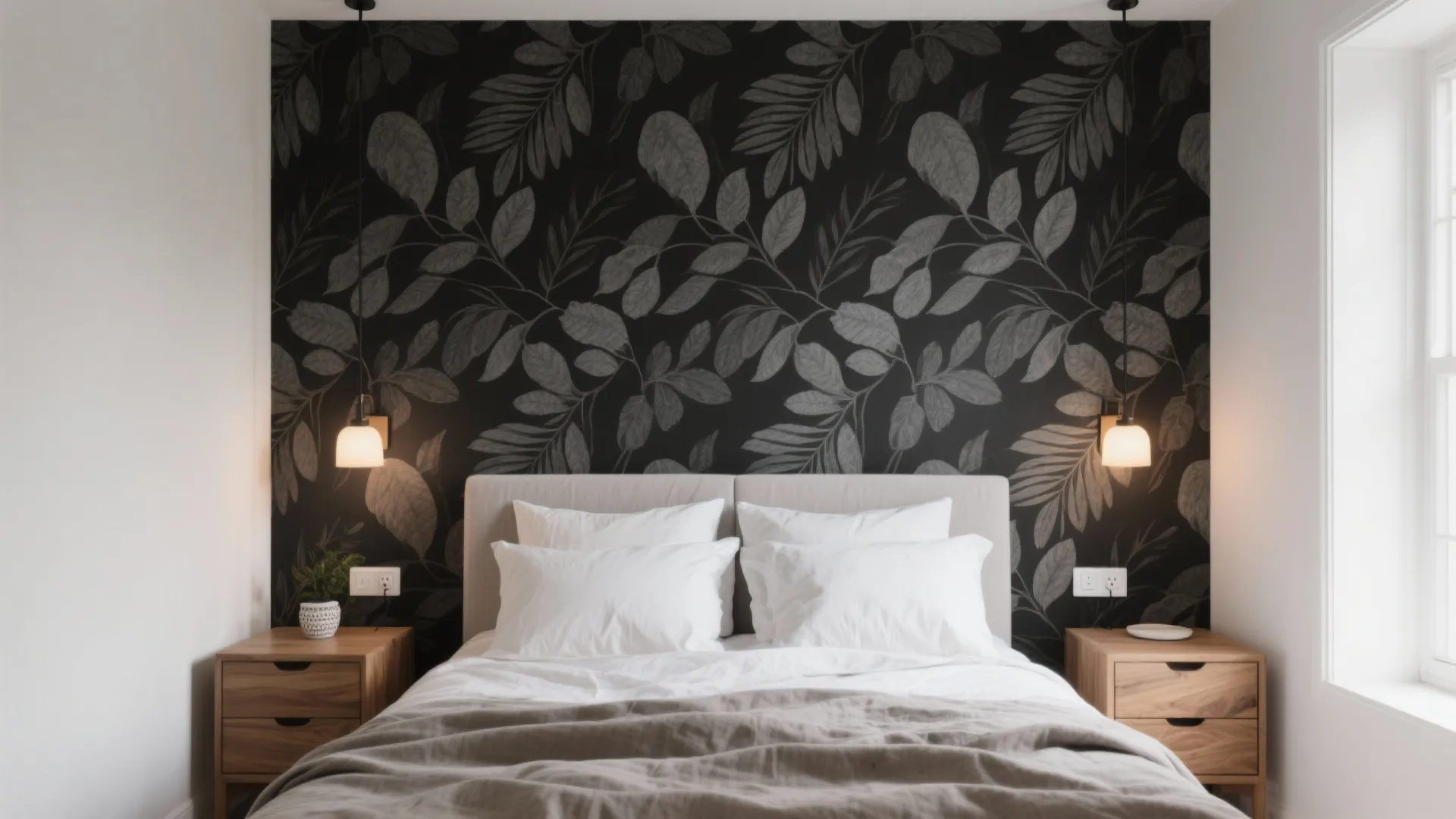 Botanical Noir: Organic Prints on Black