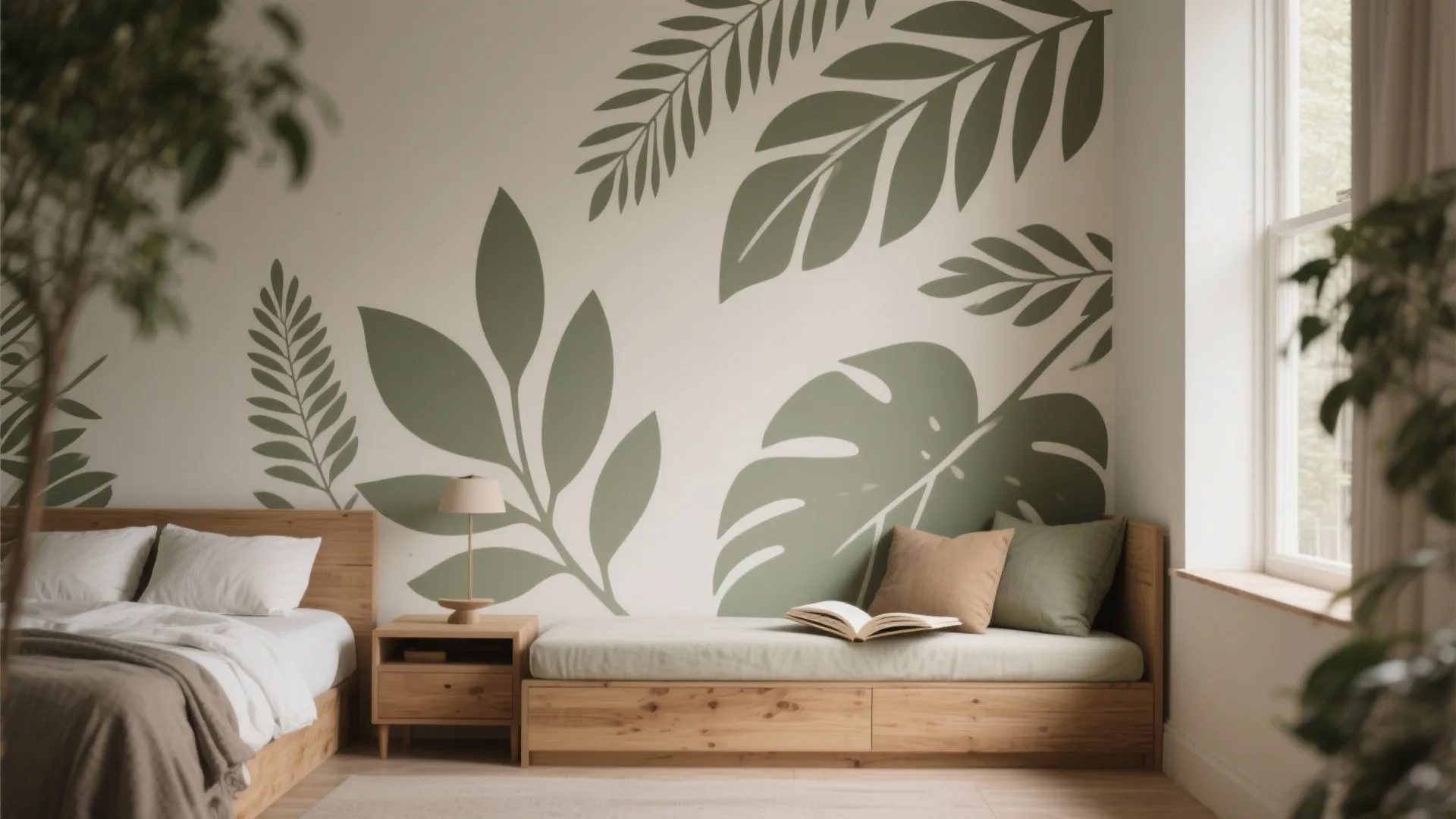 2. Botanical Silhouettes for Natural Calm