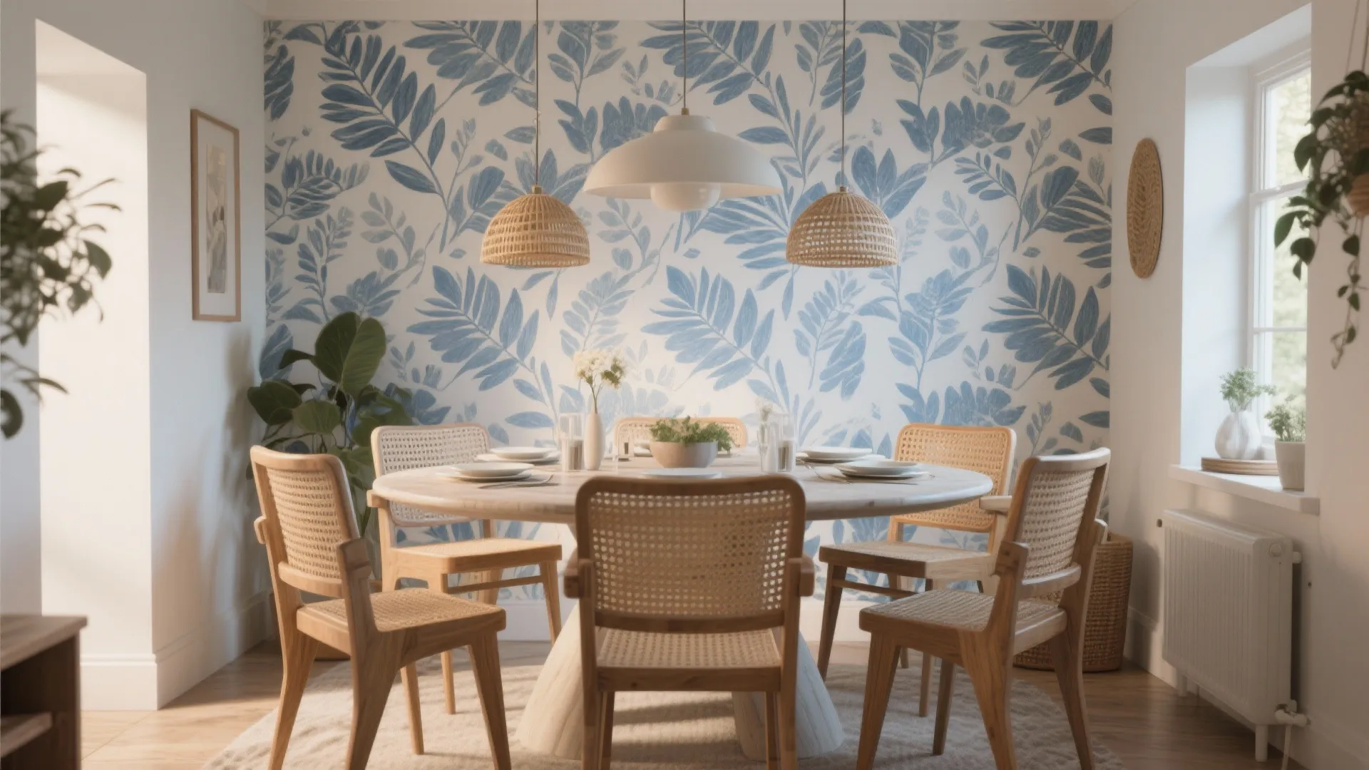 3. Botanical Blue Patterns